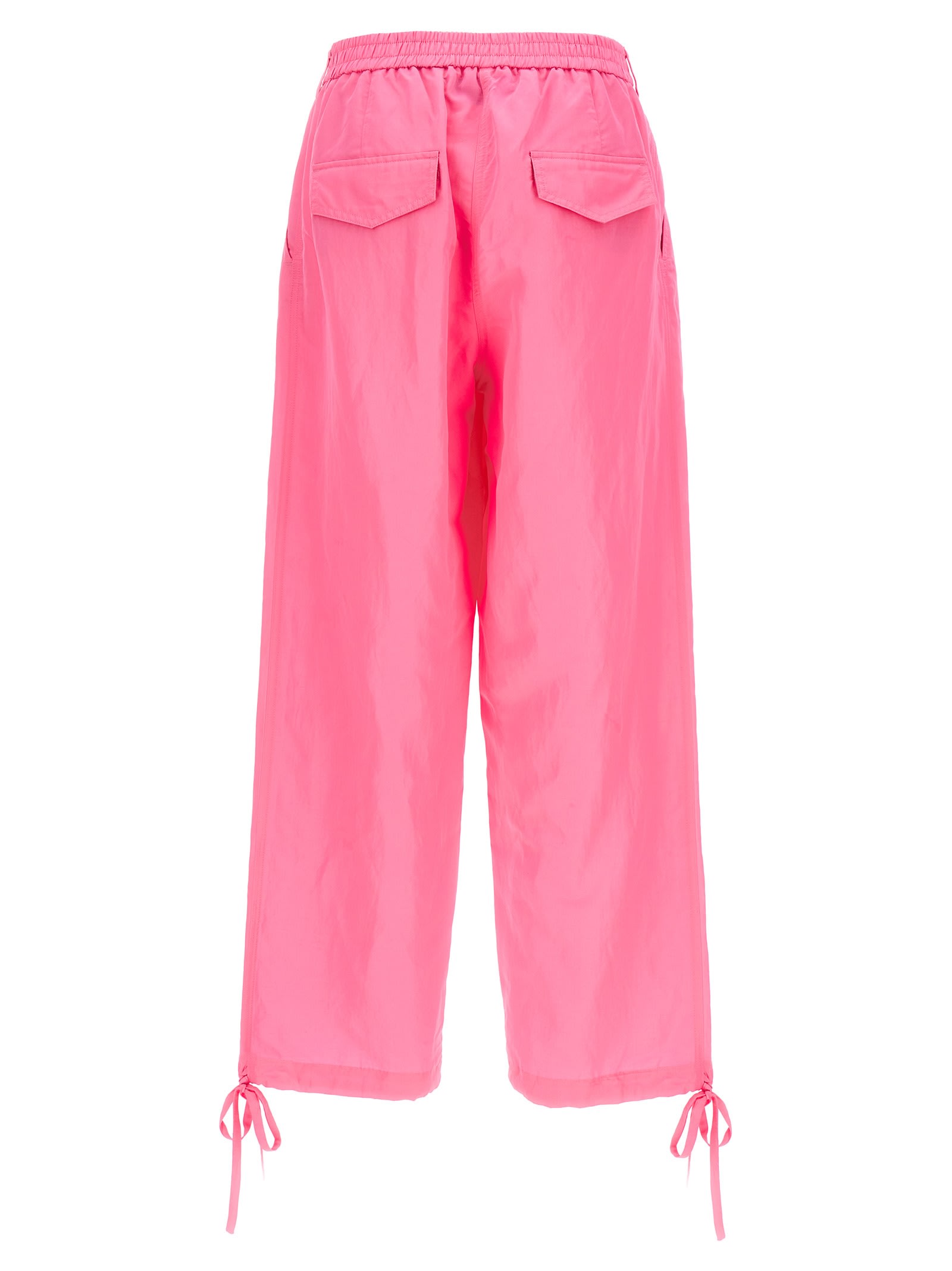 Shop Msgm Carrot Pants In Pink