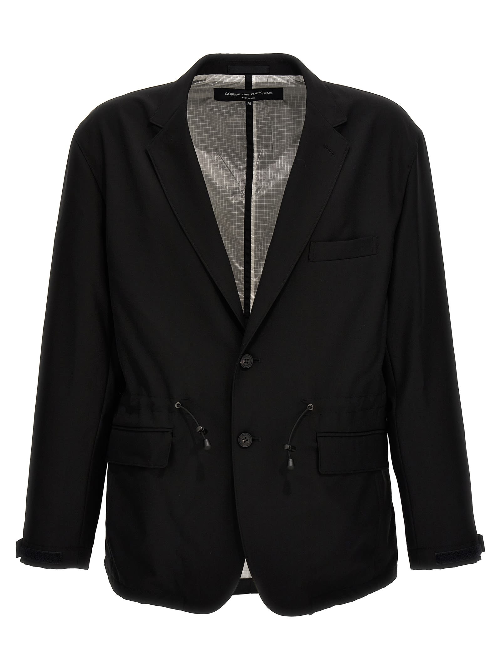 Single-breasted Drawstring Blazer