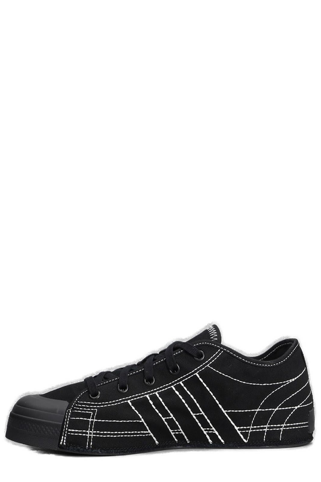 Shop Y-3 Nizza Lace-up Sneakers In Black