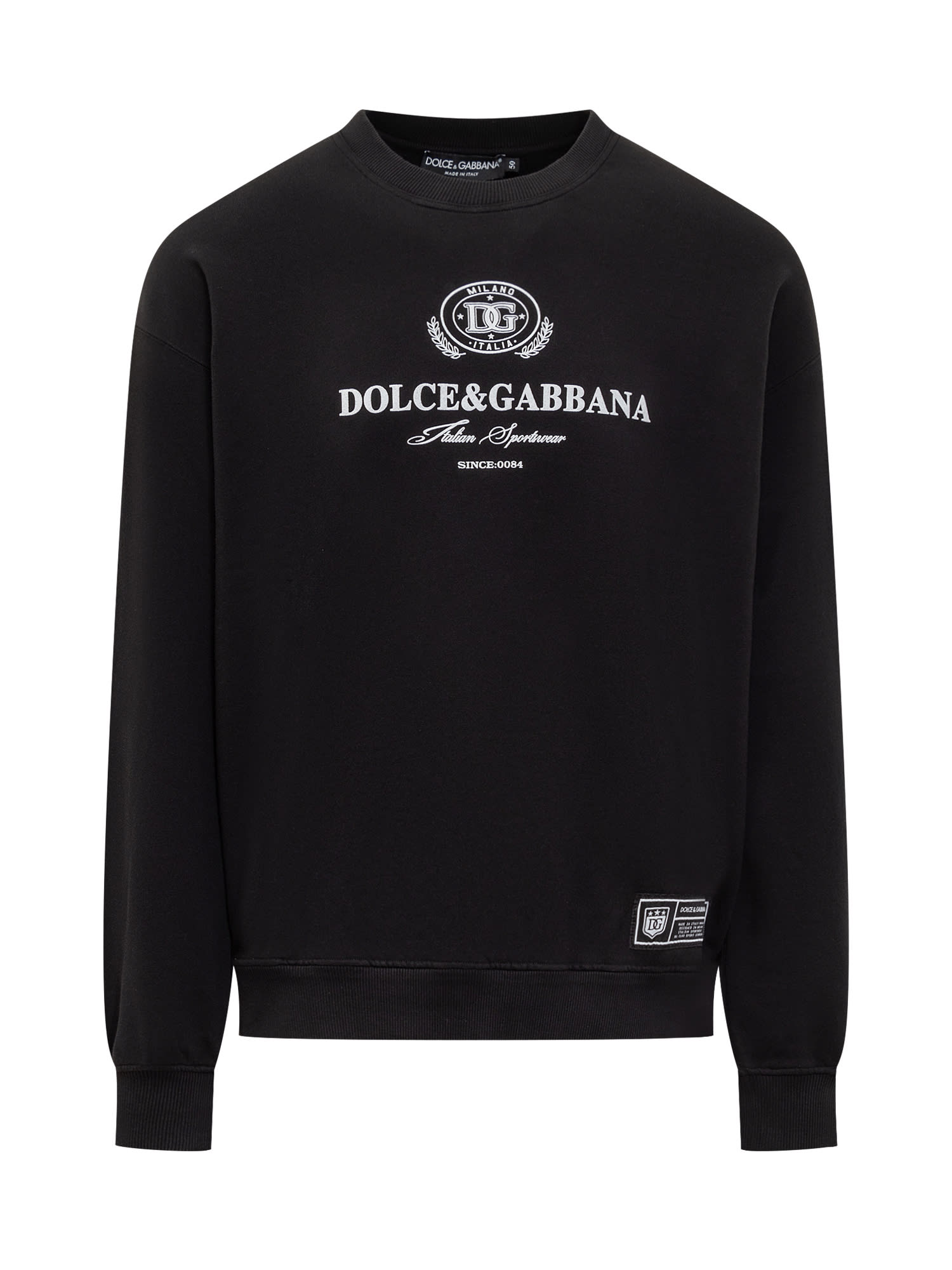 Shop Dolce & Gabbana Dolce&gabbana Italian Sportswear Hoodie In Nero