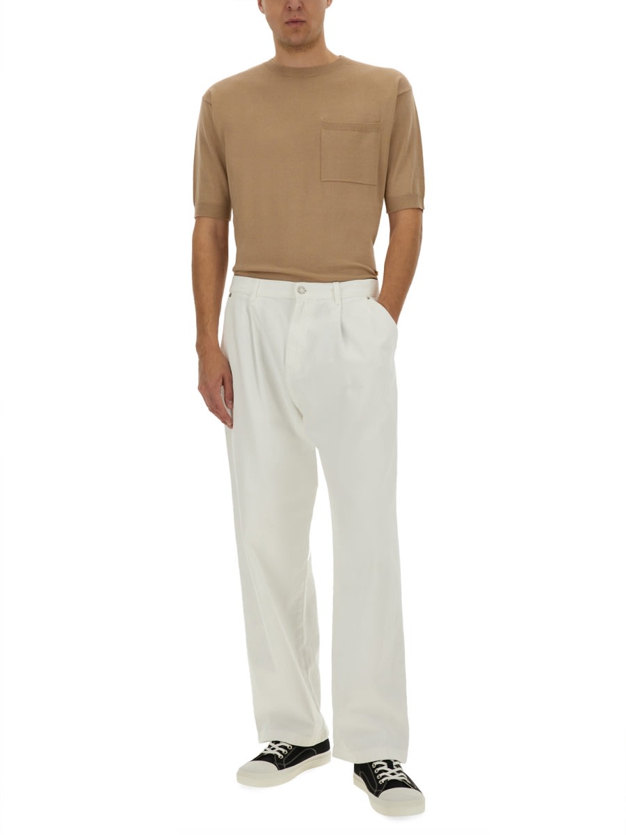 Moschino Couture Beige Wool Silk Sweater