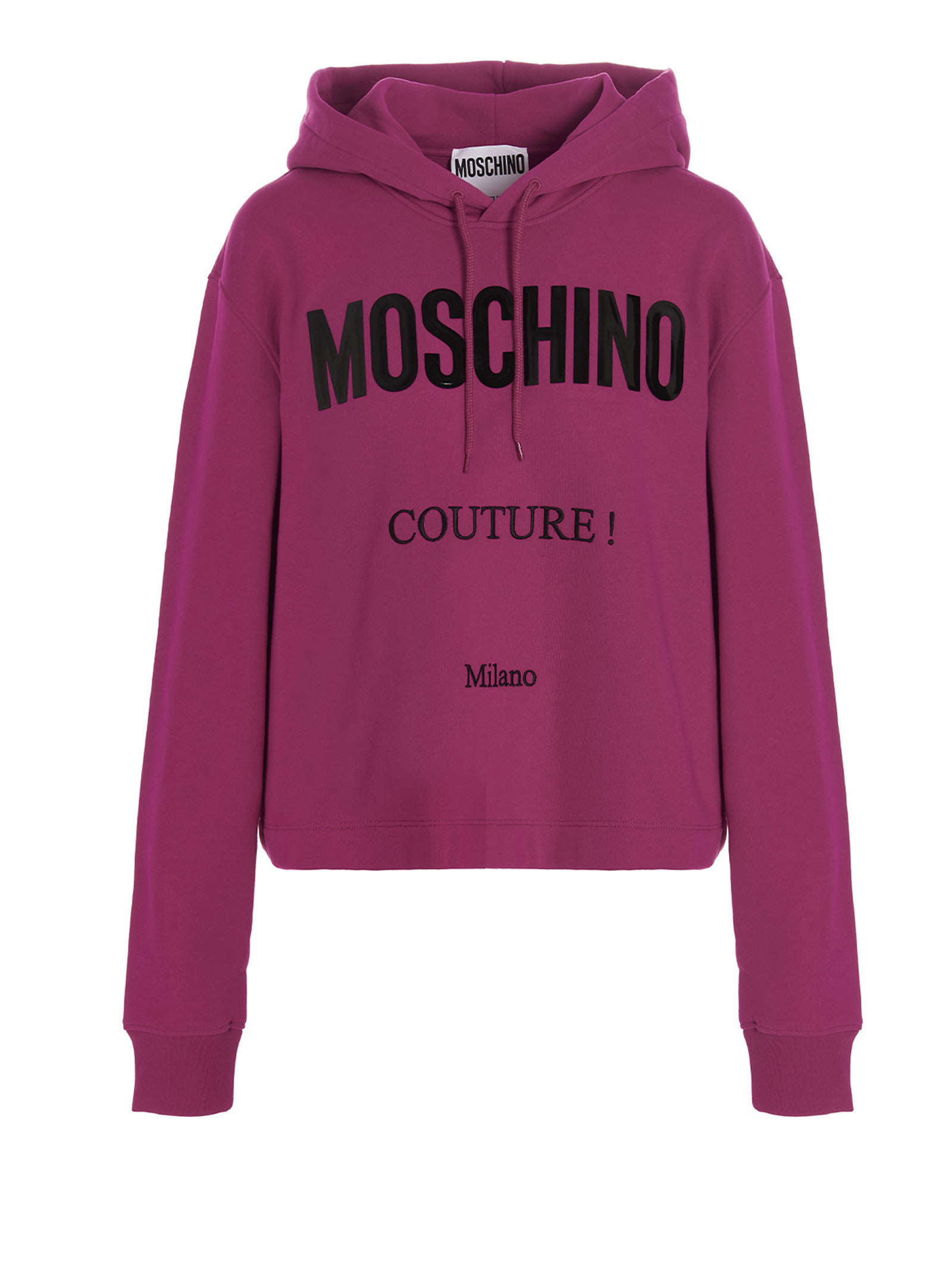 Moschino best sale cropped hoodie