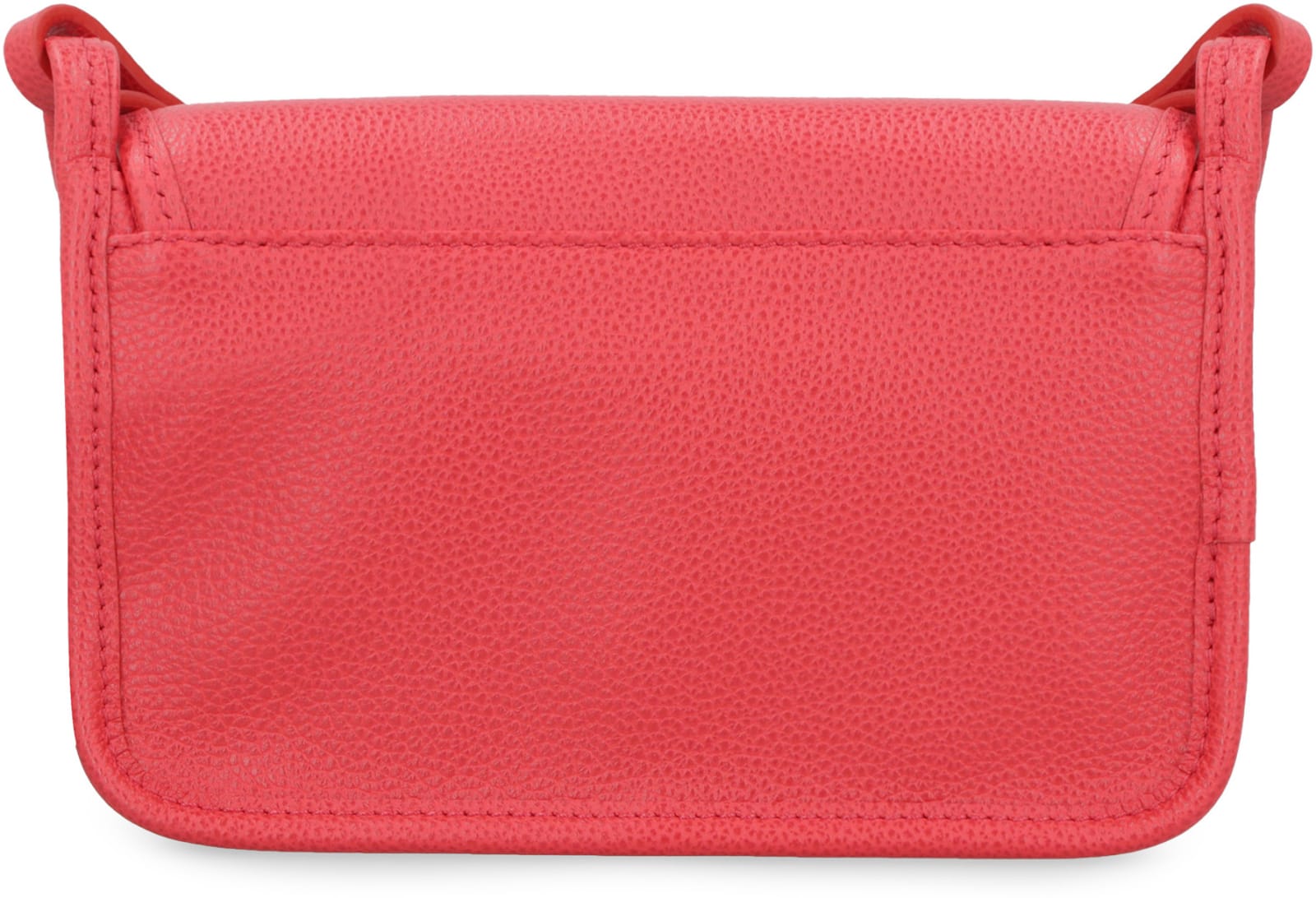 Shop Longchamp Le Foulonné Leather Crossbody Bag In Red