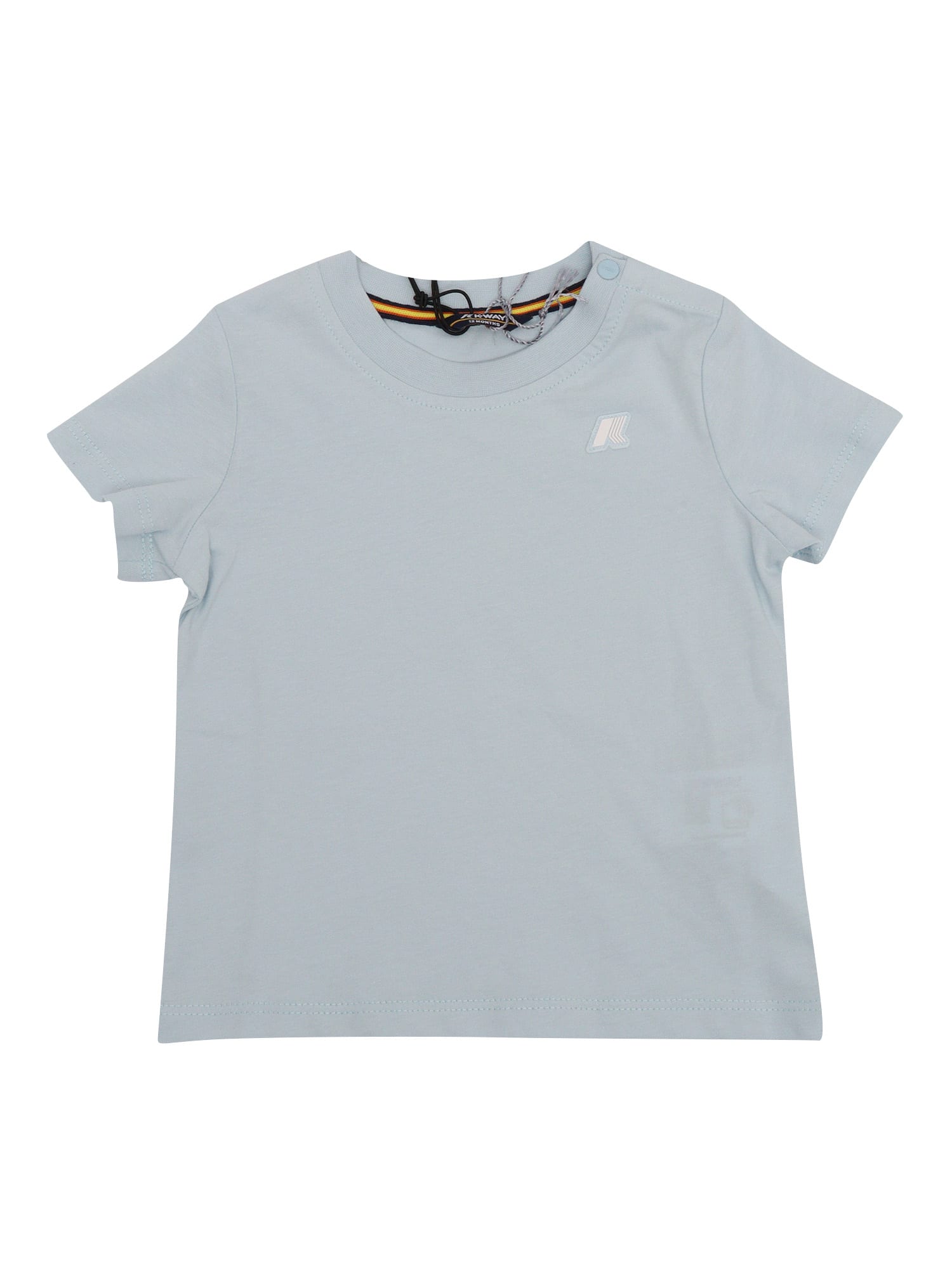 K-way T-shirt Kids Color Gnawed Blue In Blue