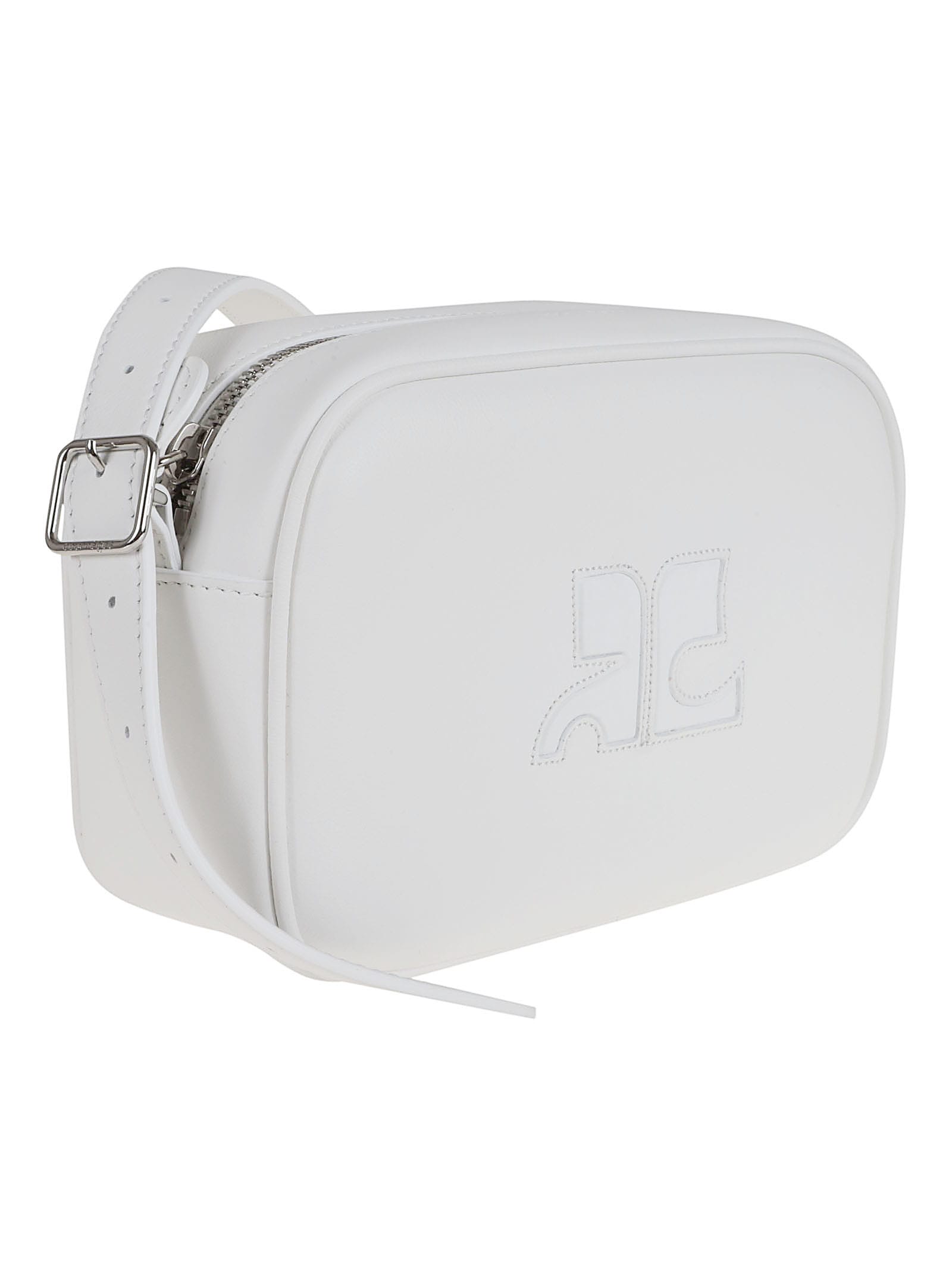 Shop Courrèges Reedition Camera Bag In Heritage White