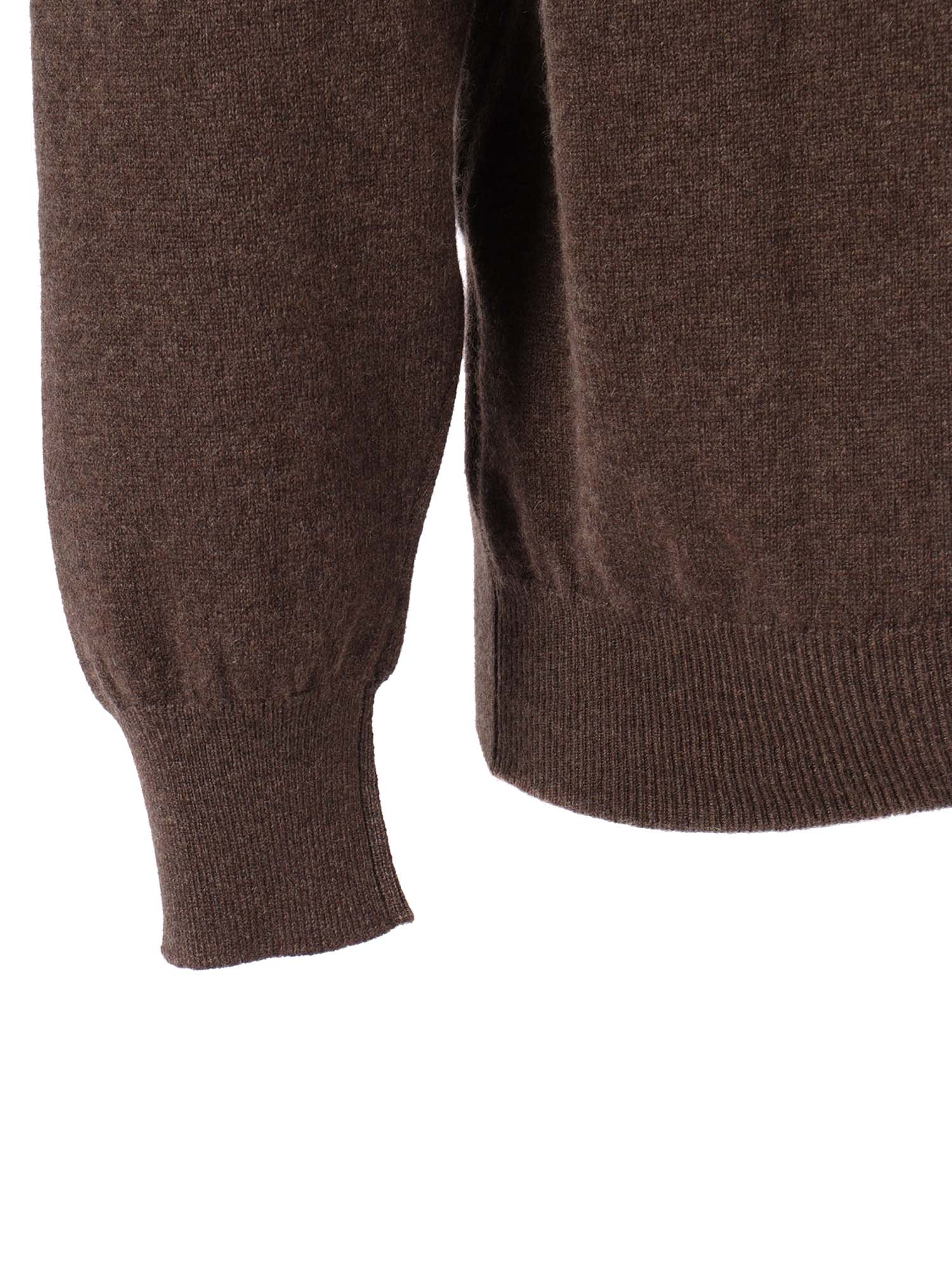 Fedeli Turtleneck Long Sleeve Cashmere Sweater In Brown