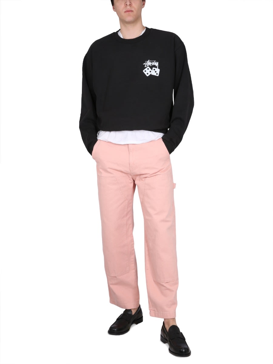 Stussy Stüssy "canvas Work" Trousers In Pink