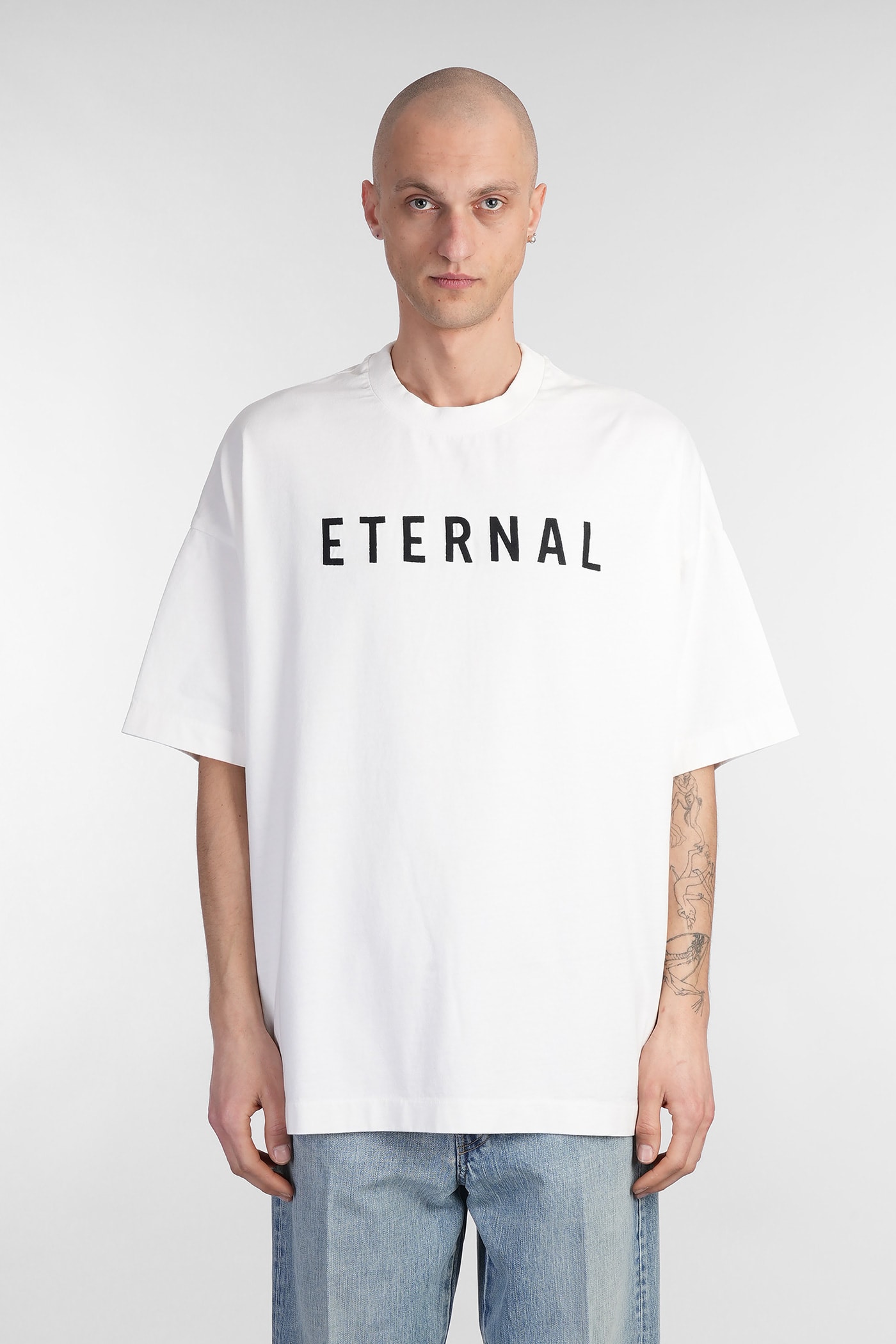 T-shirt In White Cotton