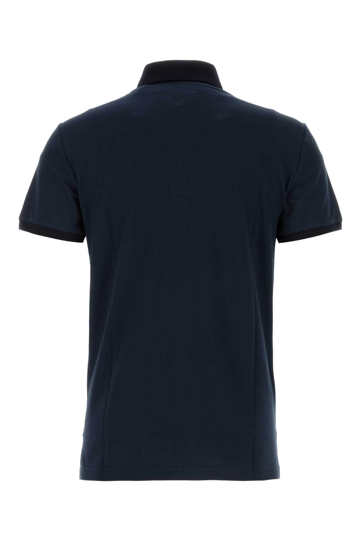 Shop Etro Midnight Blue Piquet Polo Shirt In B0665
