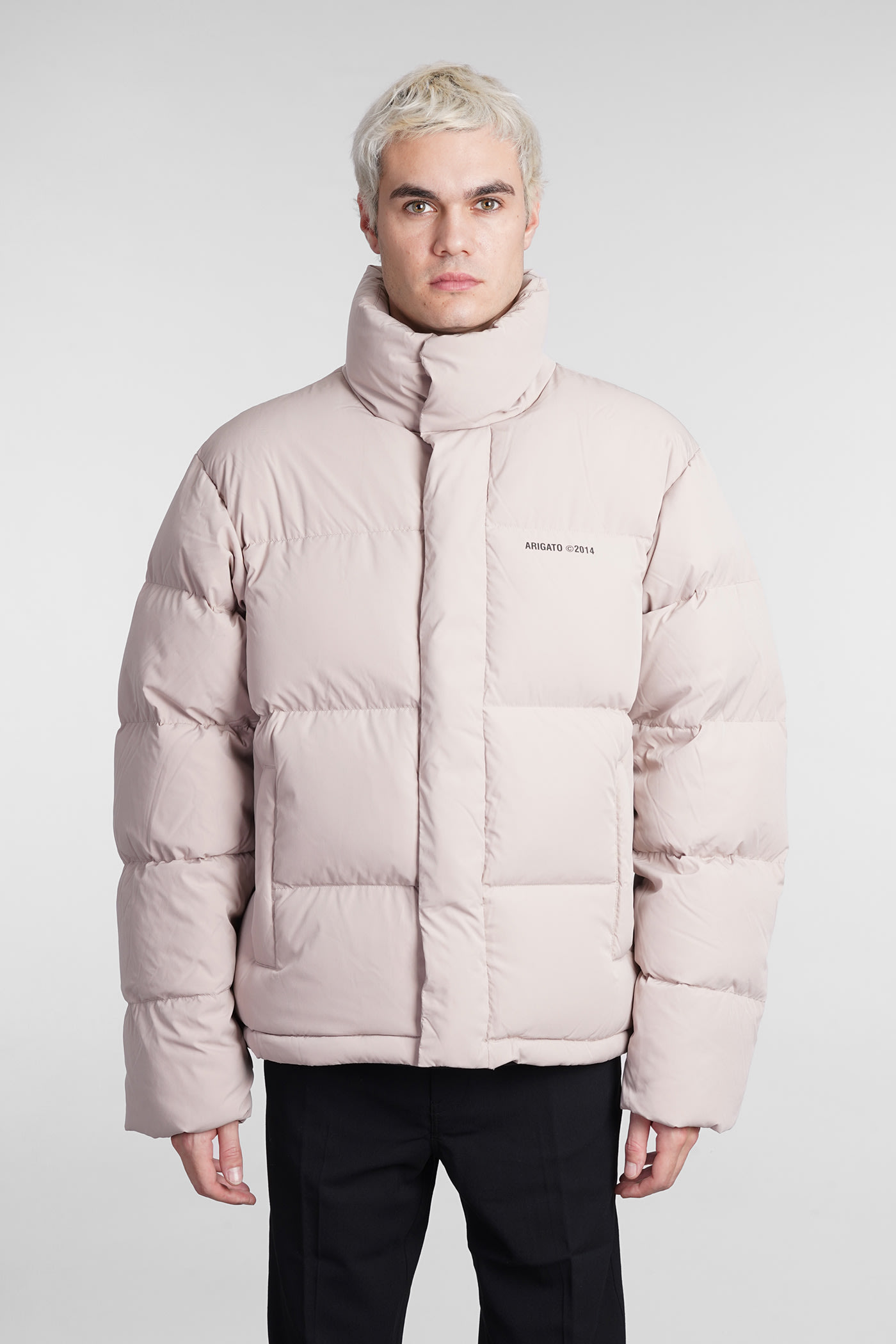 AXEL ARIGATO ATLAS PUFFER IN BEIGE POLYESTER