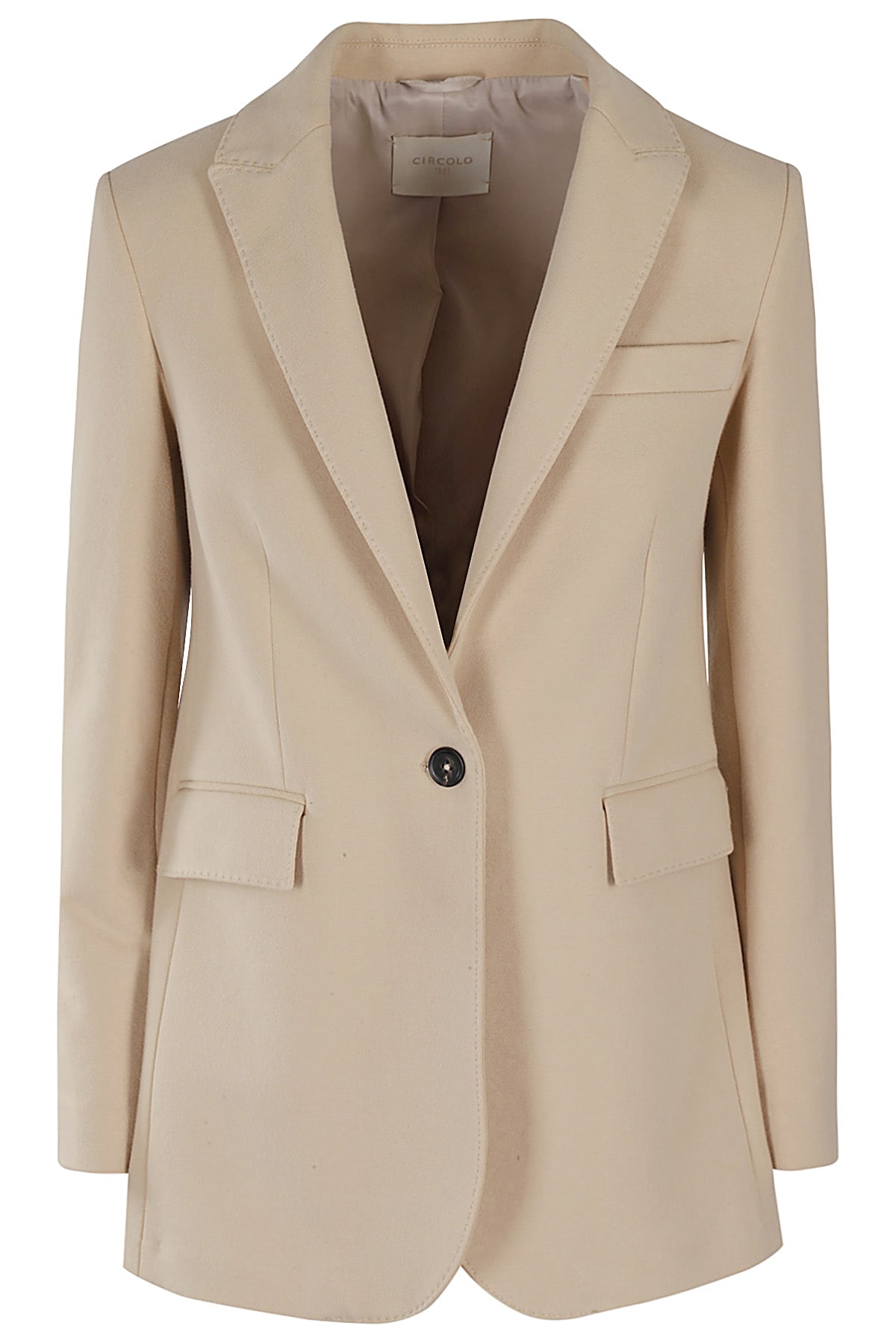 Shop Circolo 1901 Blazer Felpa In Light Corda