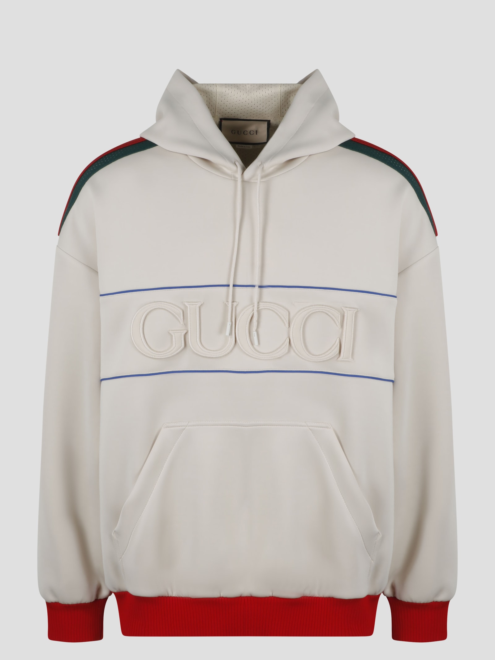 Sweatshirt with web and gucci online label