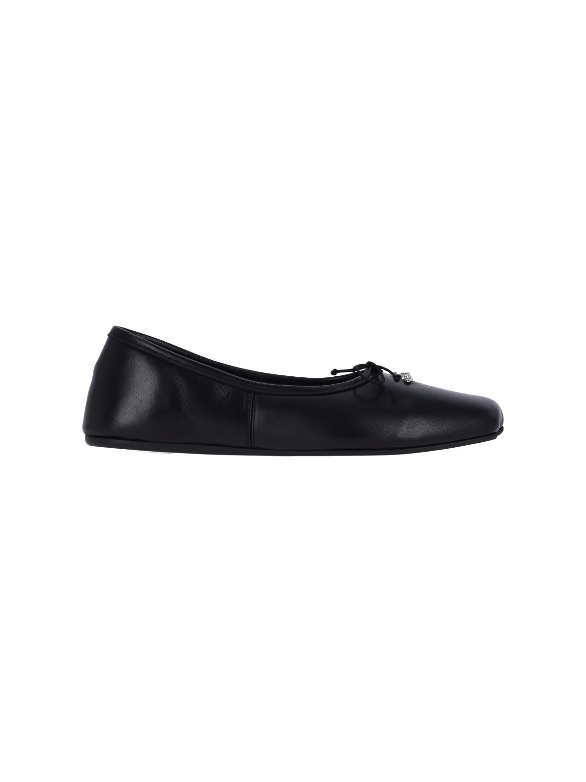 Vivienne Westwood Nappa Leather Flats With Rounded Toe In Black