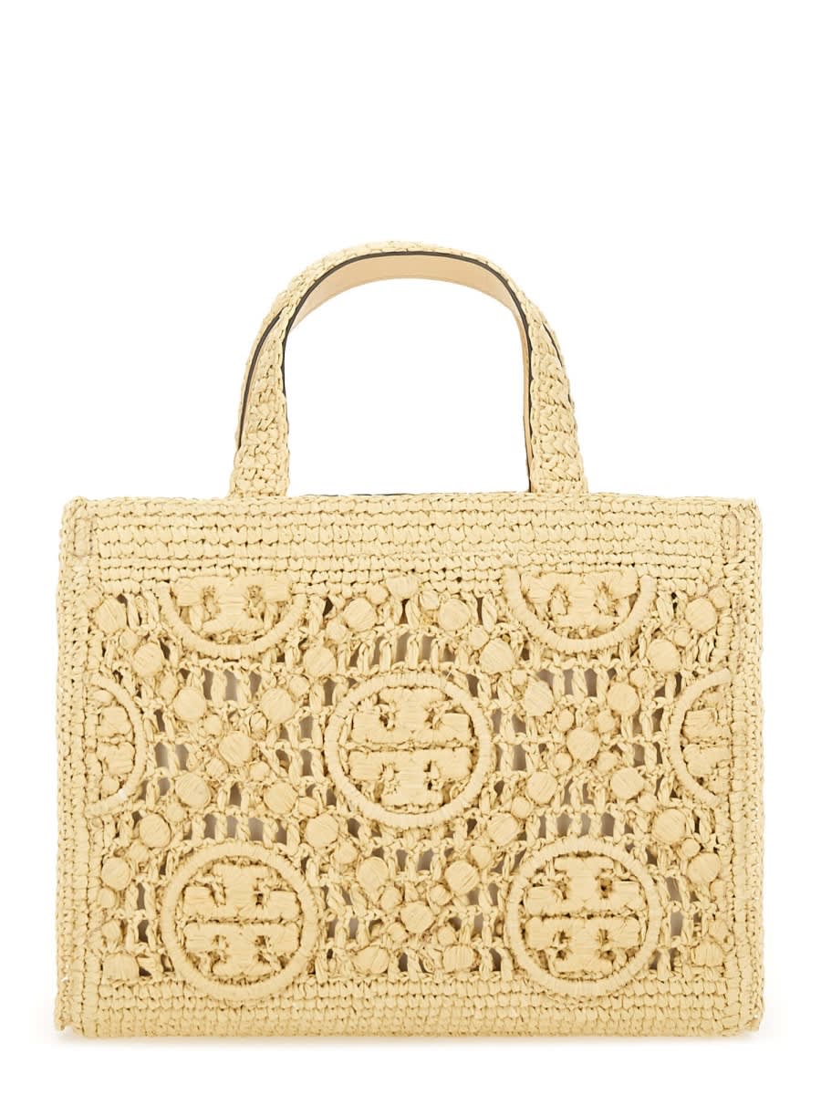 Tory Burch T Monogram Shopping Bag In Neutral