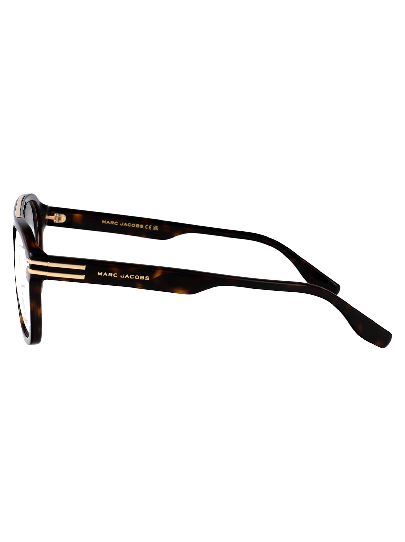 Marc Jacobs Geometric Flat Mirror In Brown