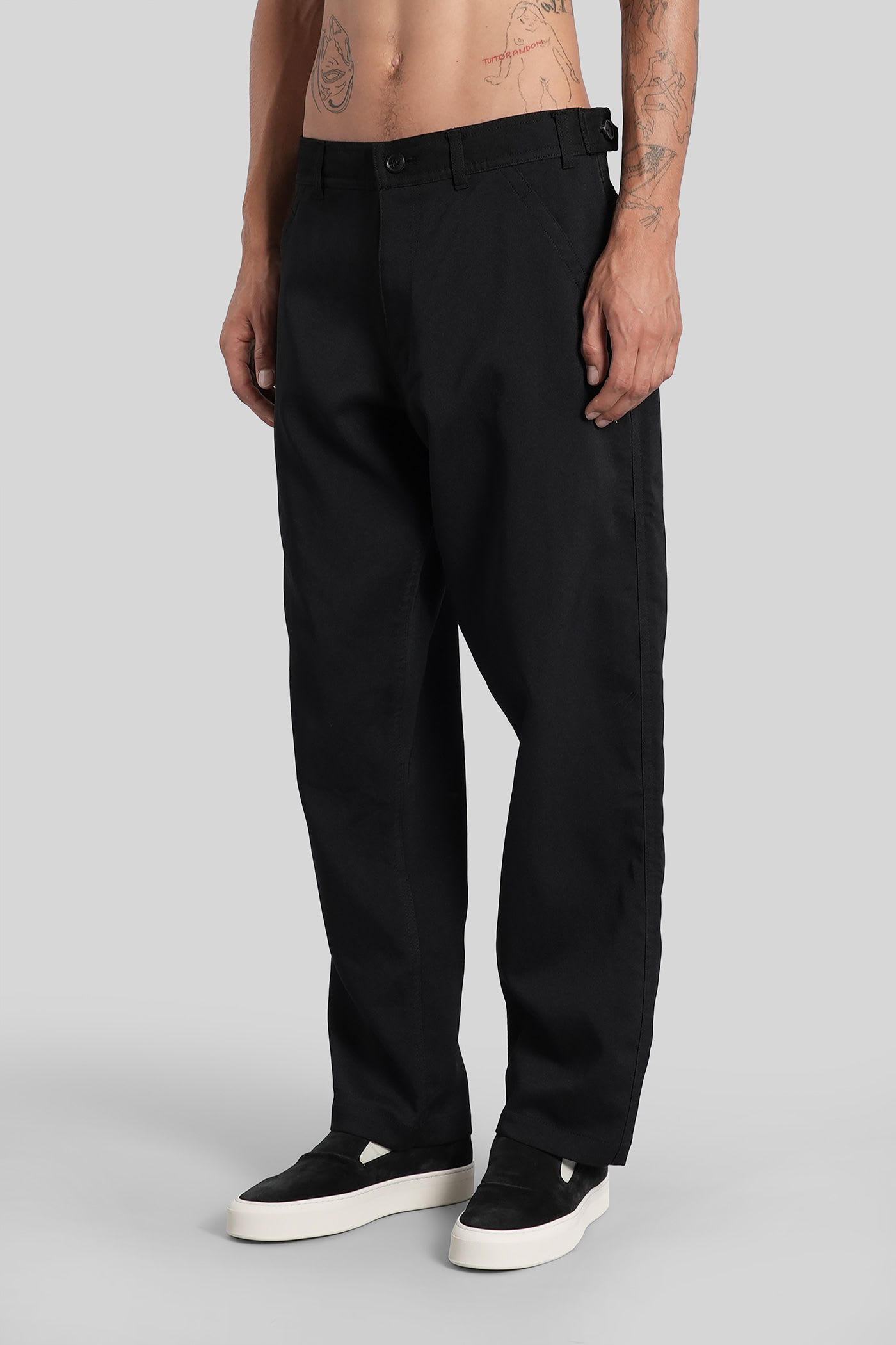 Comme Des Garçons Shirt Pants In Black Polyester In Black
