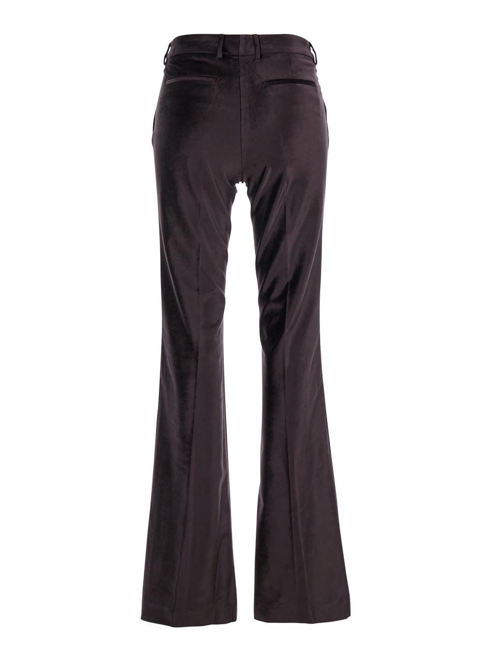 Shop Pt Torino Elsa Pant Tretch Stretch Fluid Velvet In Brown