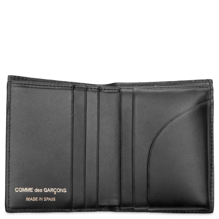 Comme Des Garçons Pola Dot Printed Wallet In Black