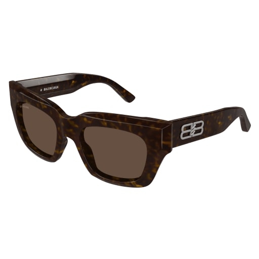 Shop Balenciaga Bb0234s Sunglasses In Havana Havana Brown