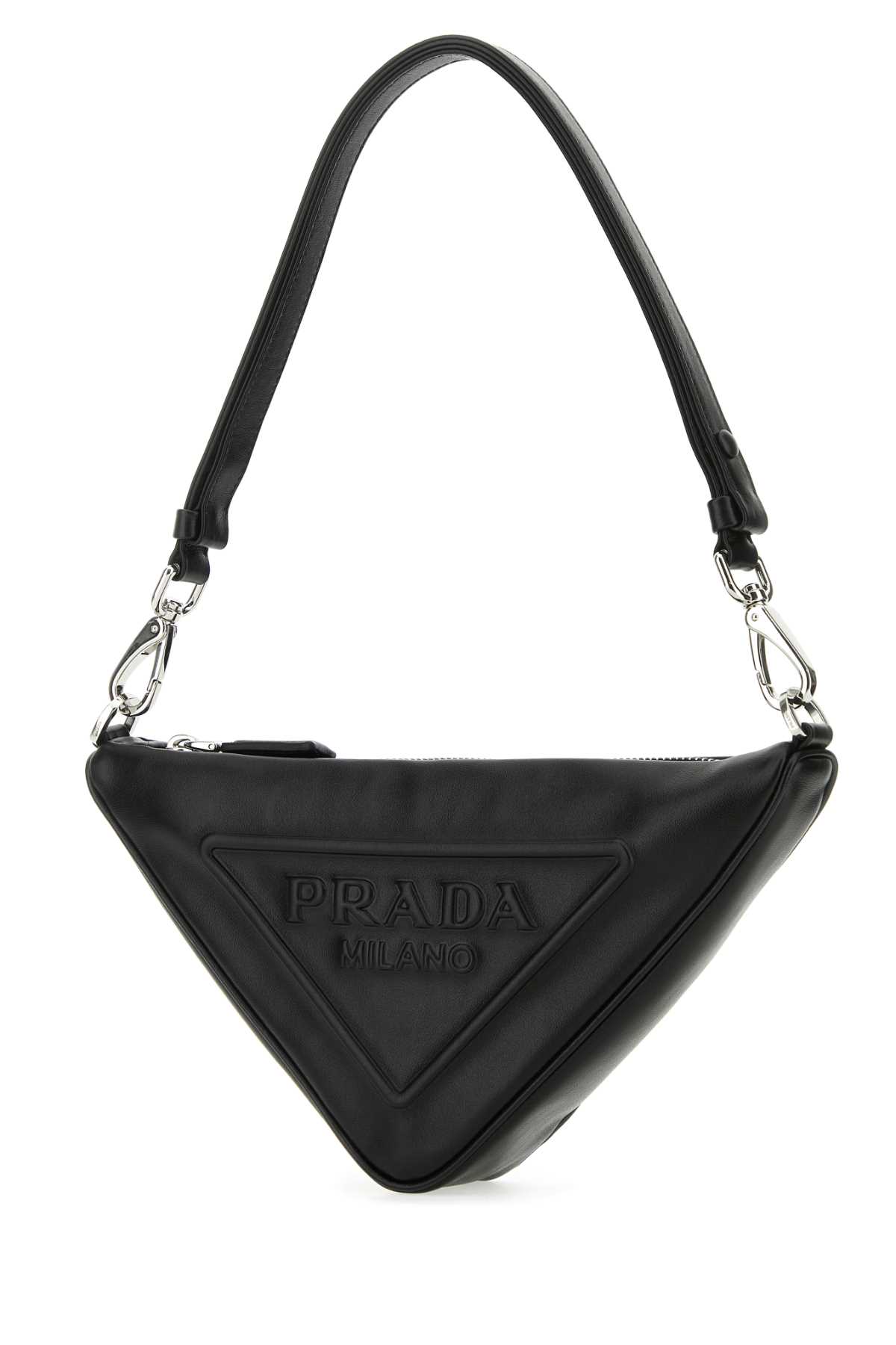 Prada Triangle Mini Shoulder Bag In Nero