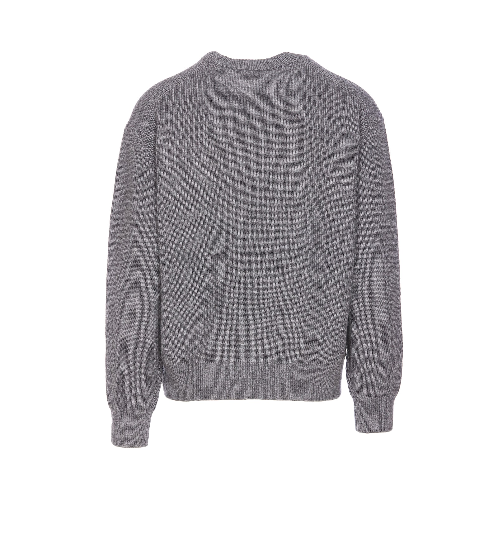 Shop Maison Kitsuné Bold Fox Head Patch Logo Sweater In Grey