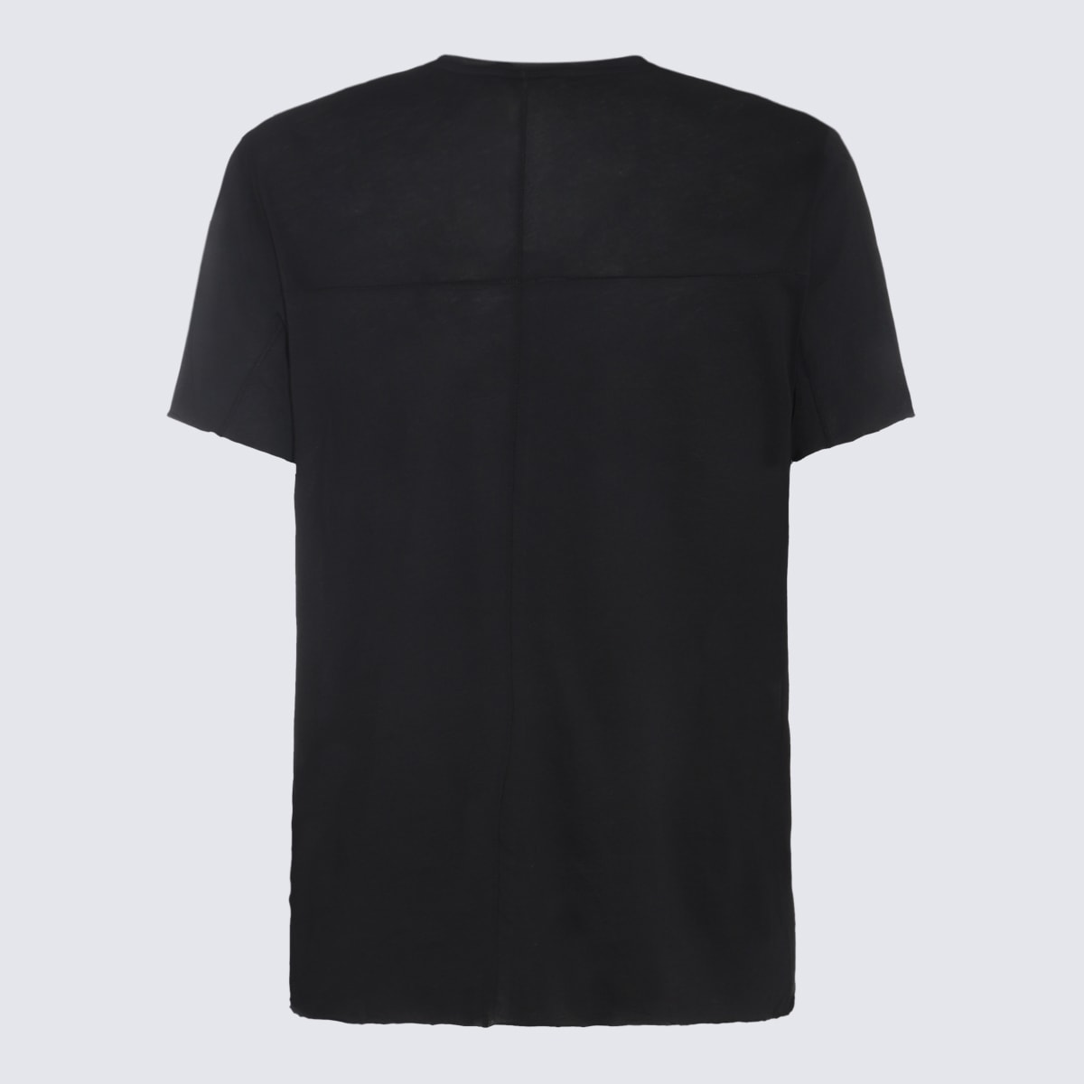 Shop Thom Krom Black Cotton T-shirt