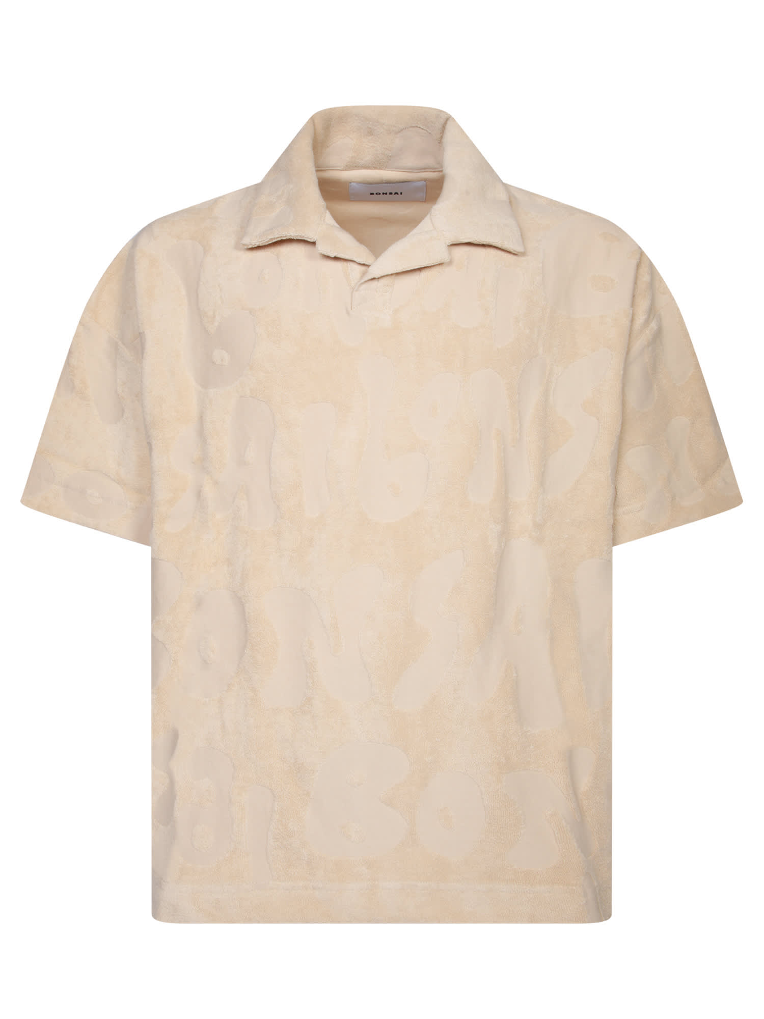 Shop Bonsai Terry Beige Polo Shirt