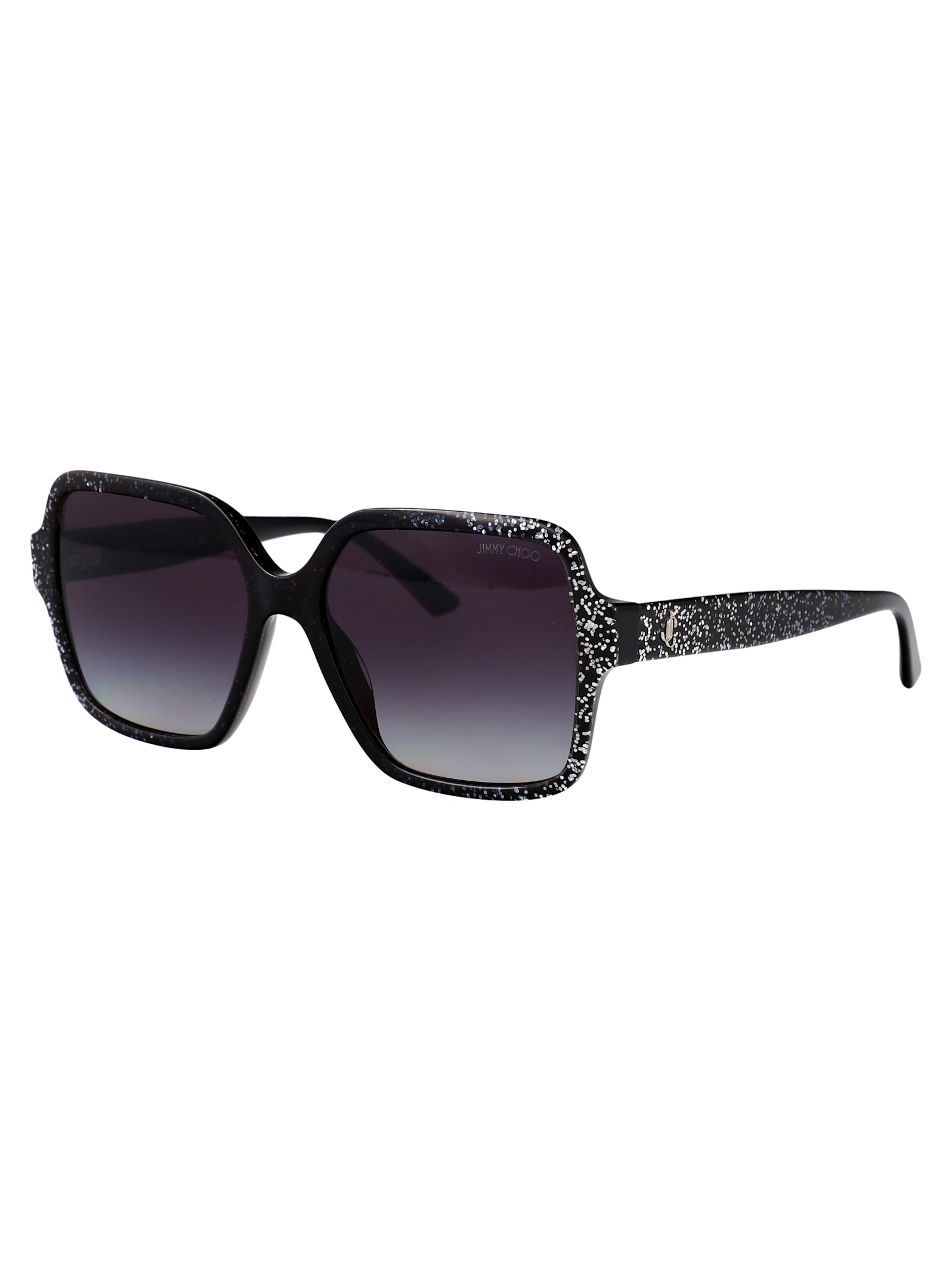 Jimmy Choo 0jc5005 Sunglasses In 50418g Black Gradient Glitter