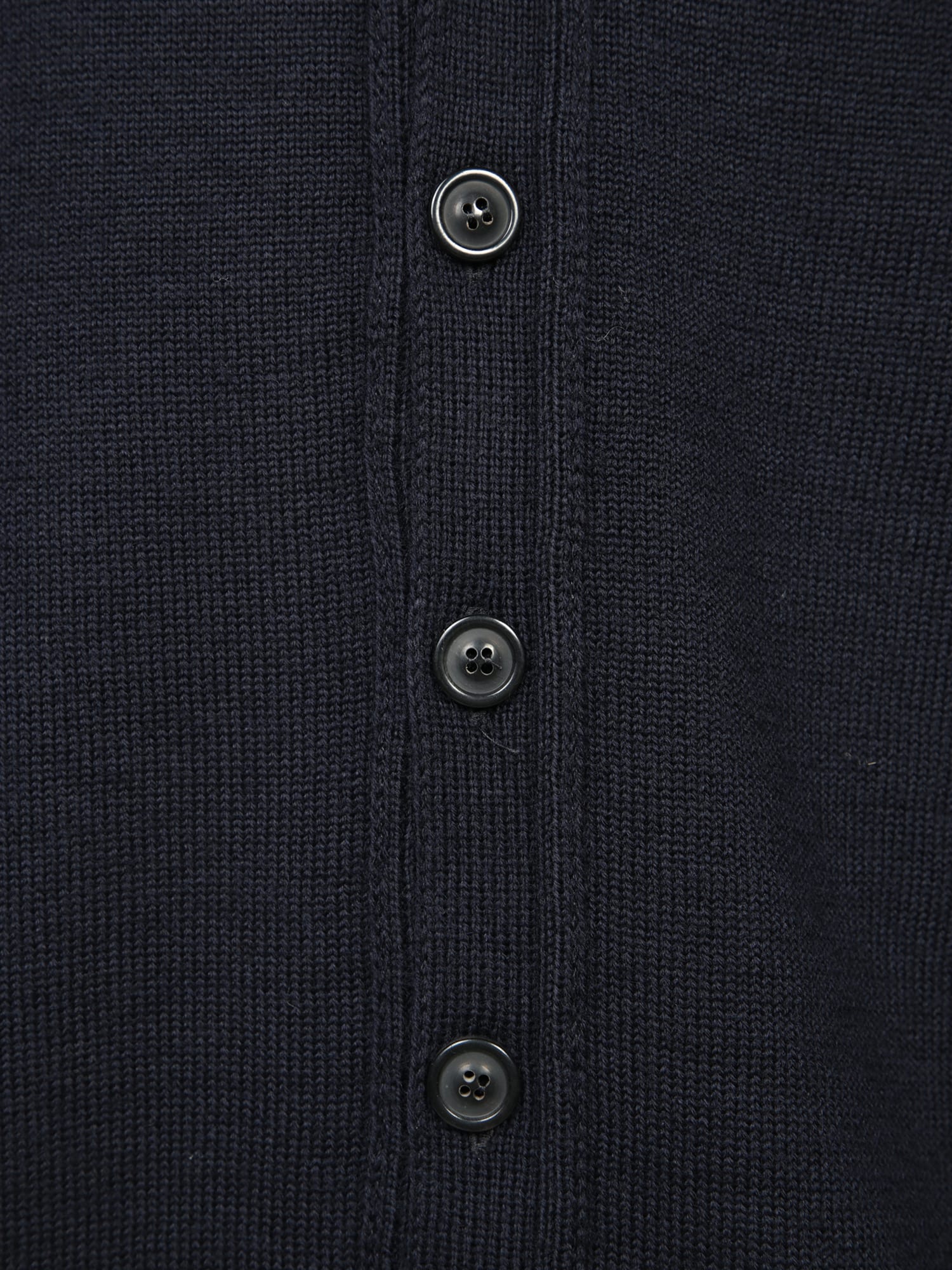 Shop Maison Margiela Blue V-neck Cardigan