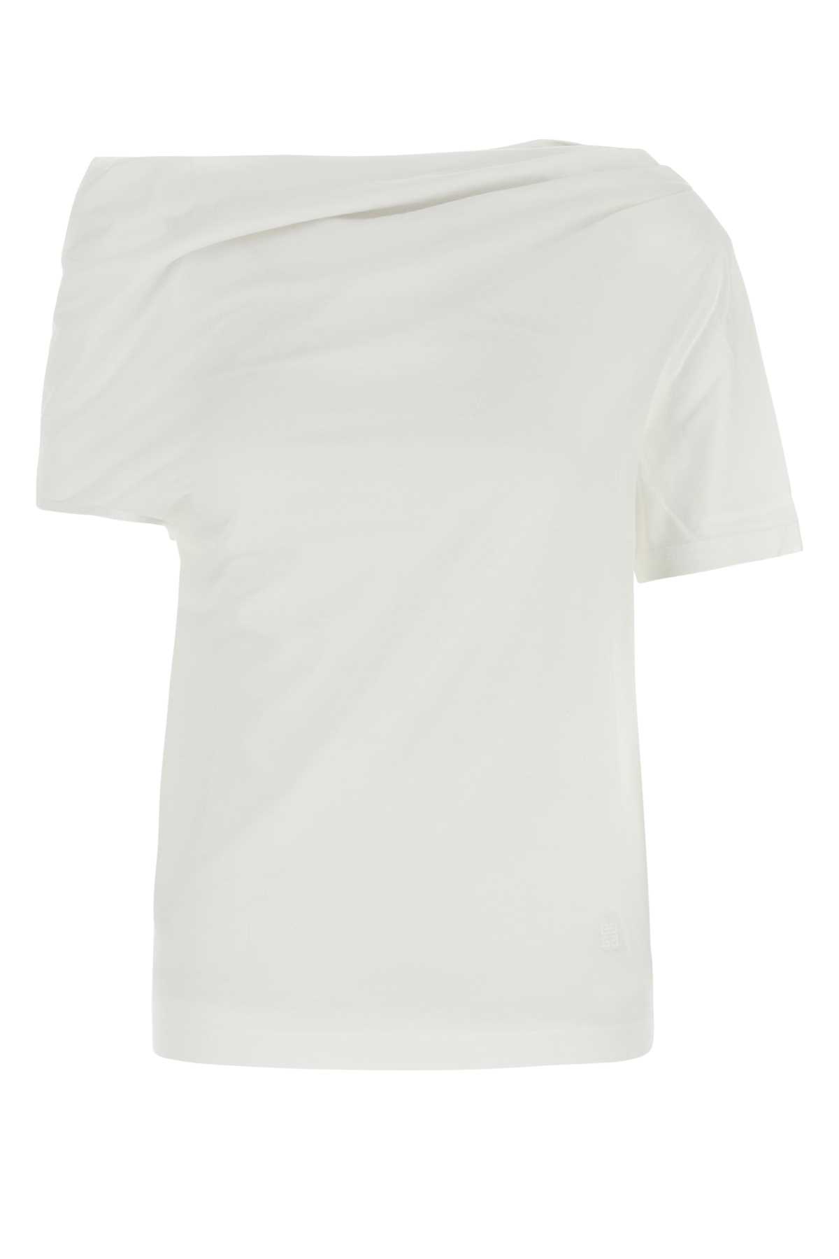 Shop Givenchy White Cotton T-shirt