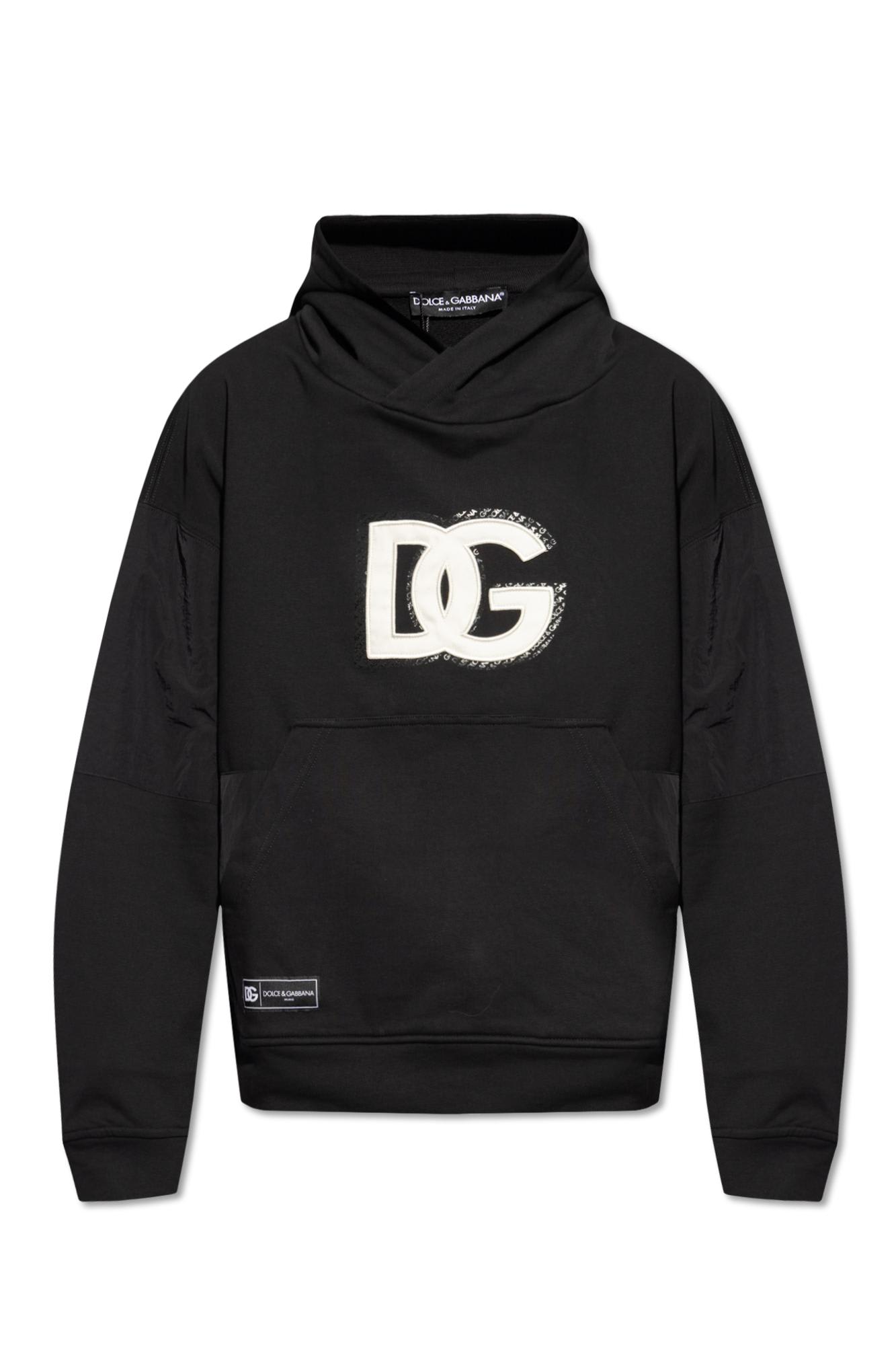 Dolce & Gabbana Hoodie With Logo In Black
