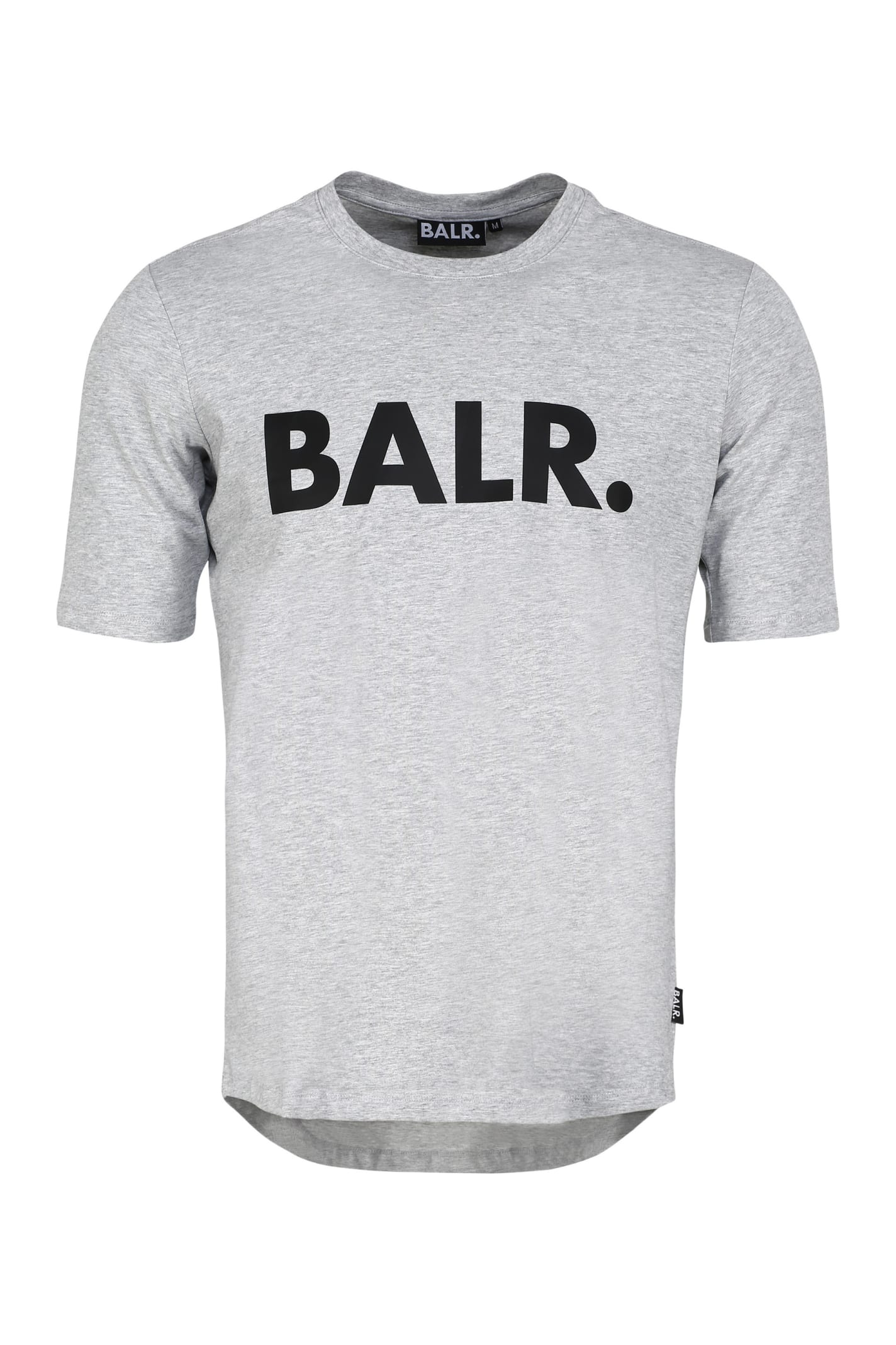 Balr. Logo Print Cotton T-shirt In Grey | ModeSens
