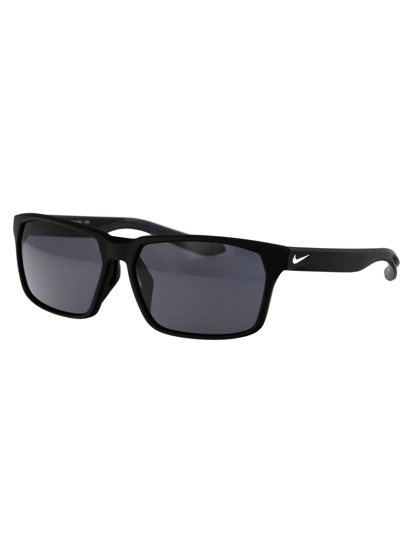 Nike Maverick Square-frame Sunglasses In 010 Black/white Noir/blanc