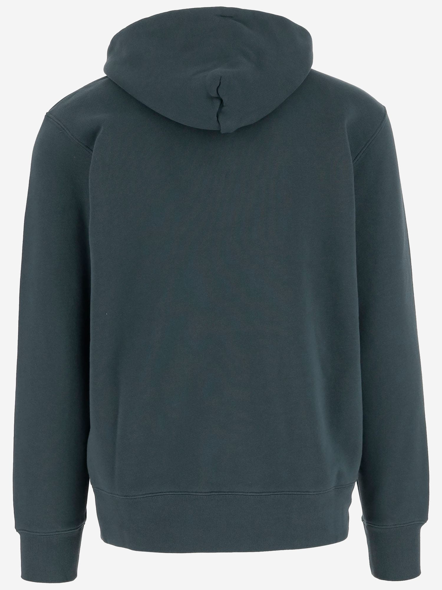 Autry Relaxed Fit Hoodie With Embroidered Logo And Classic Kangaroo Pocket In Green