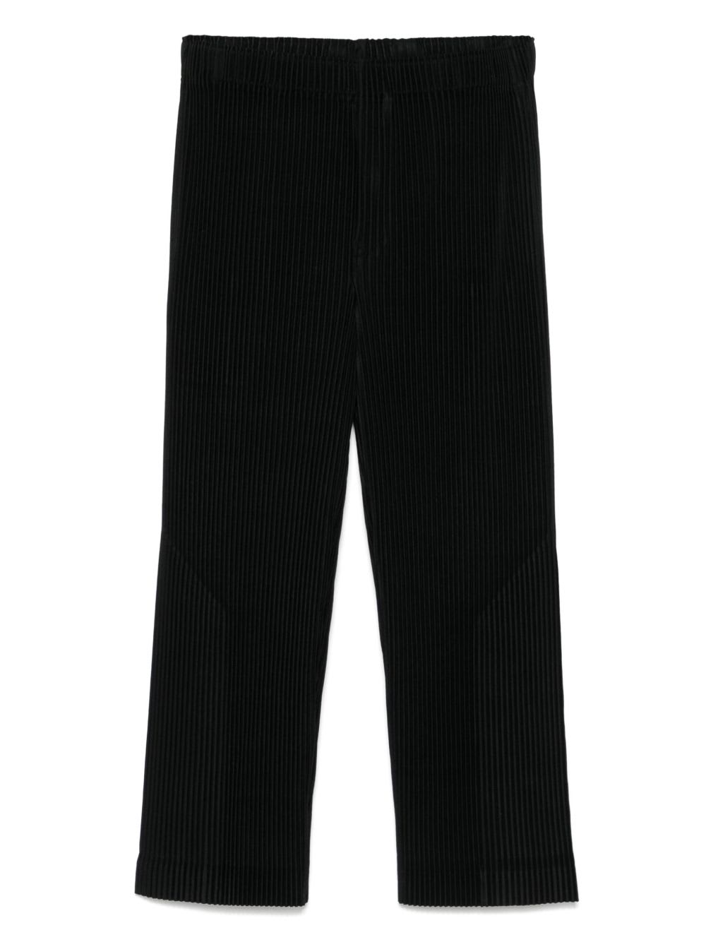 Issey Miyake Pleated Wide-leg Trousers In Black