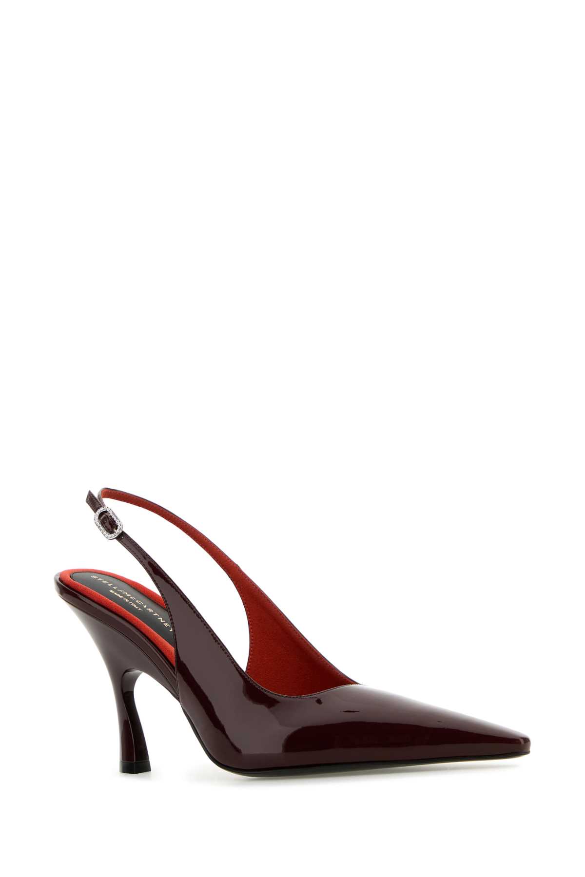 Shop Stella Mccartney Burgundy Leather Elsa Pumps In Bordeaux