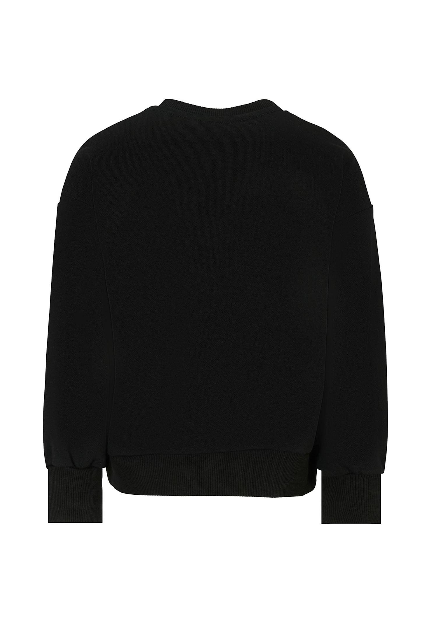 Richmond Black Sweatshirt For Girl With Logo In Black