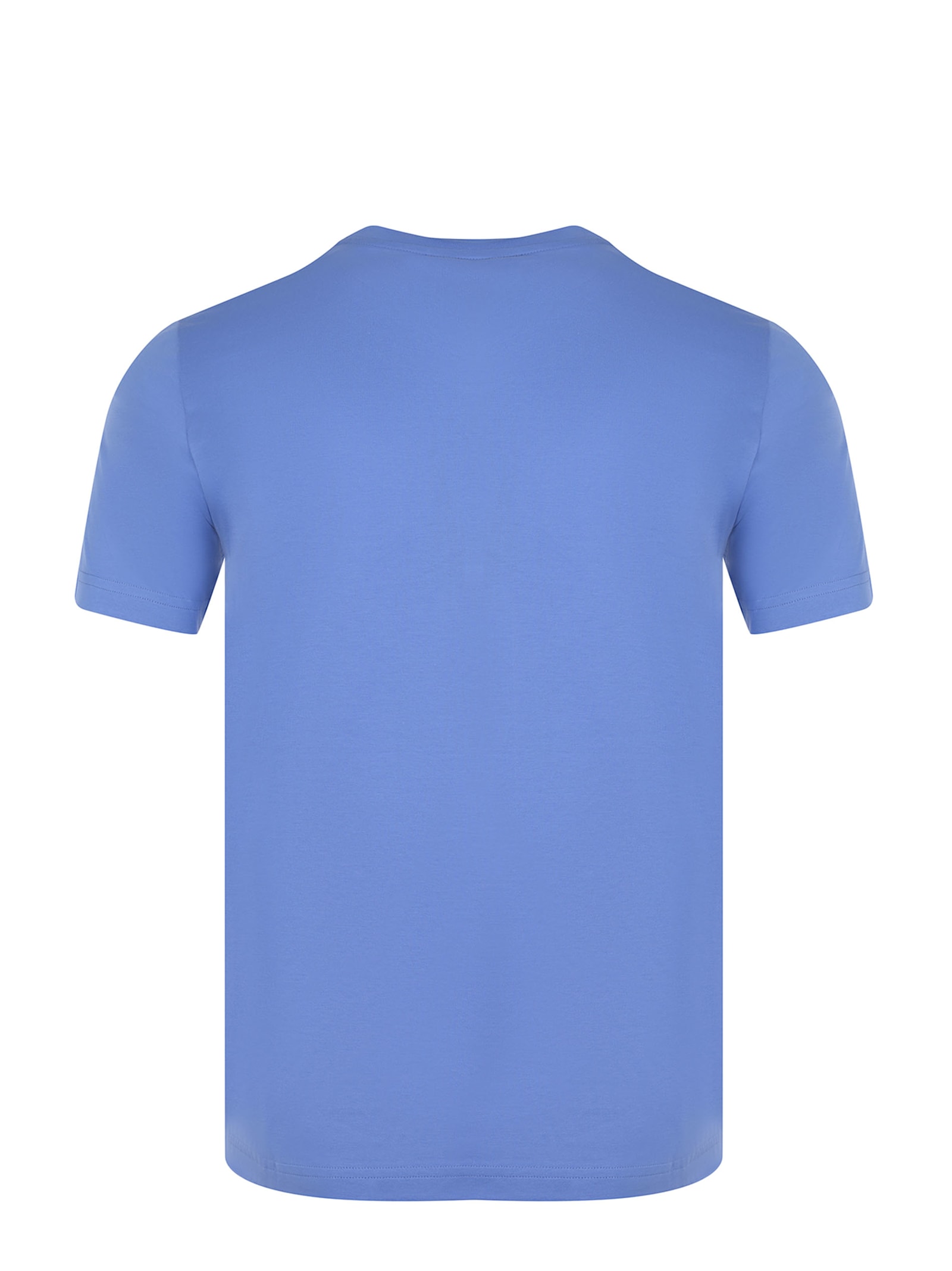Marni Logo Tee In Blue Lilac