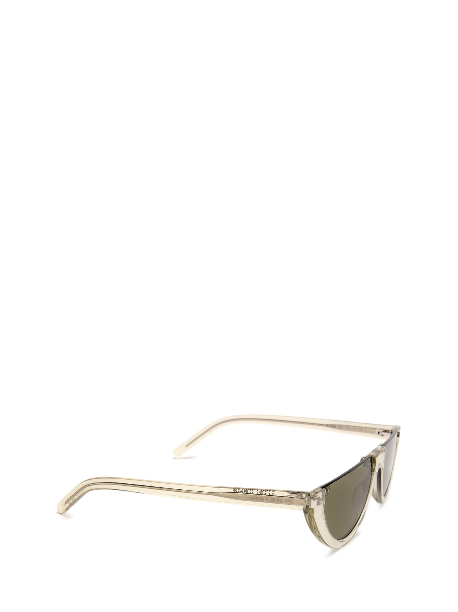 Shop Saint Laurent Sl 563 Green Sunglasses