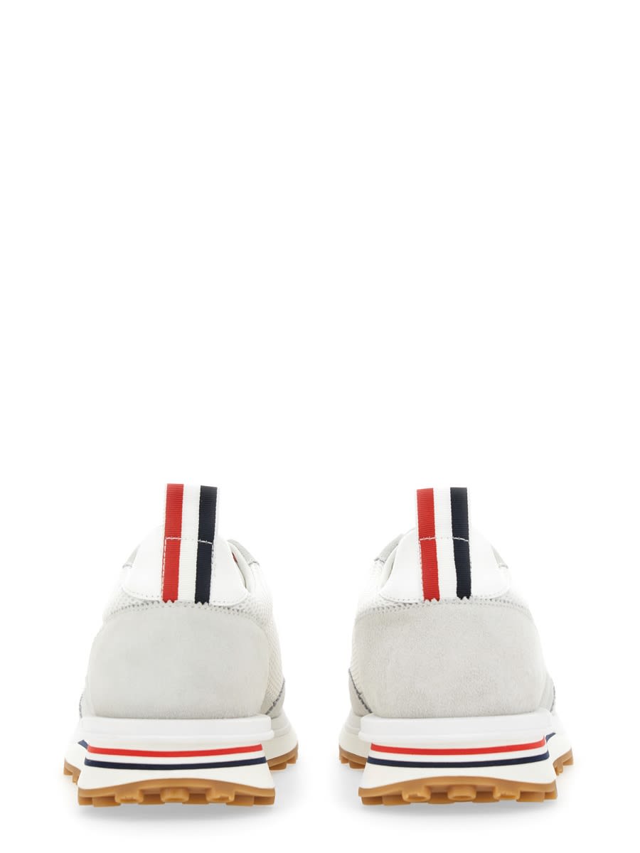 Shop Thom Browne Sneaker Low-top Panelled In White