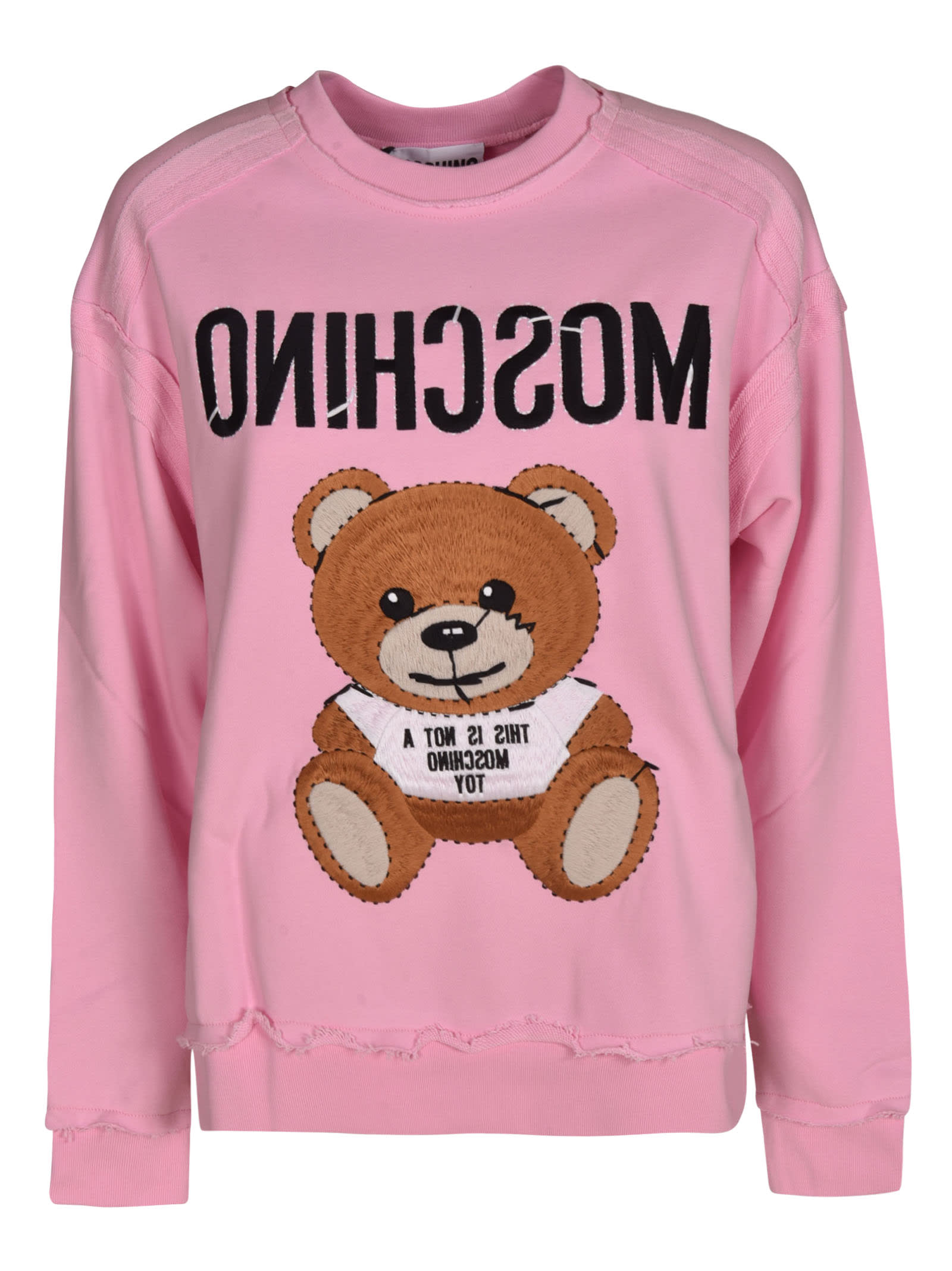 Moschino Ribbed Bear Logo Sweatshirt