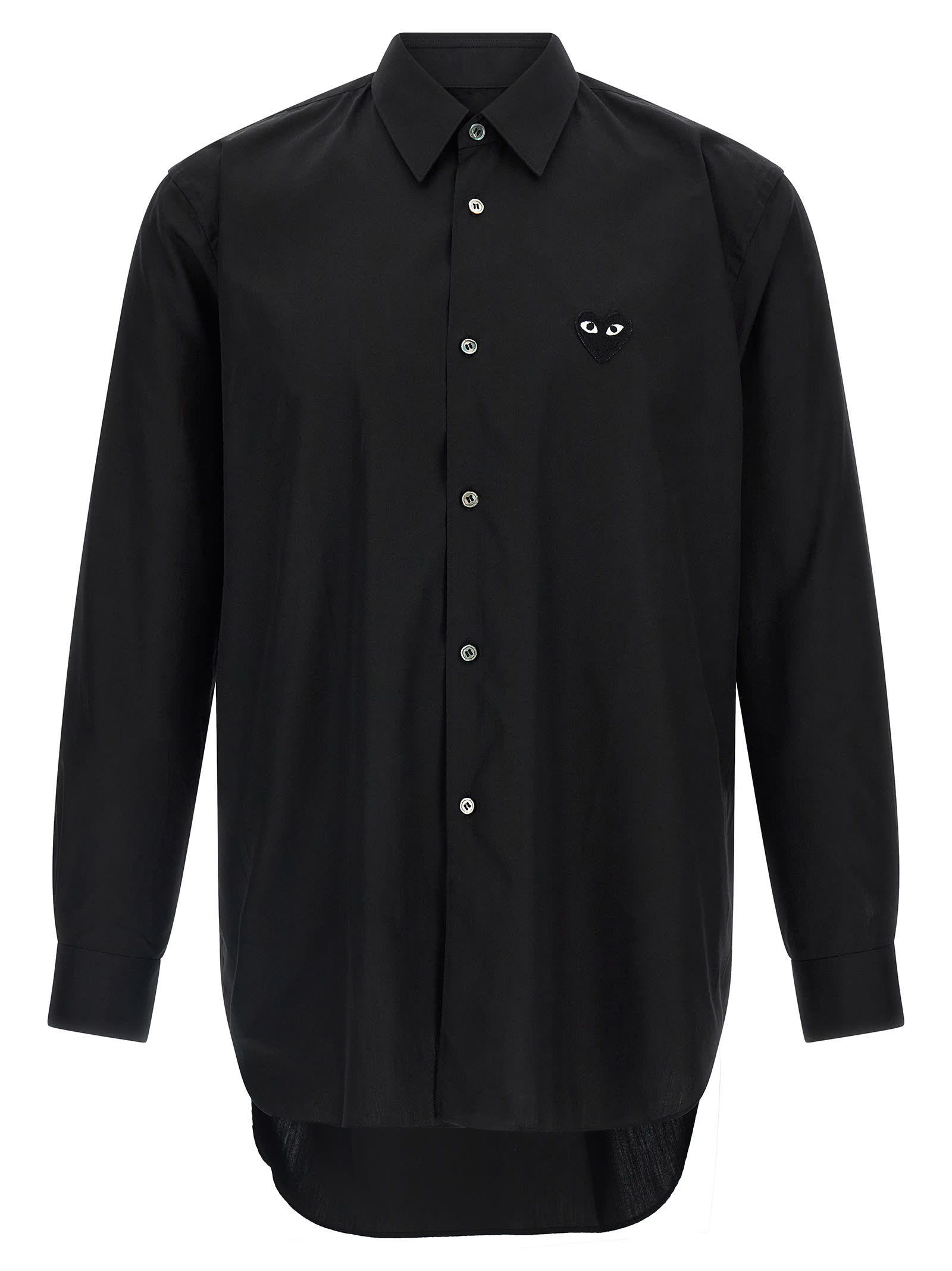Comme Des Garçons Play Black Heart Shirt In Black
