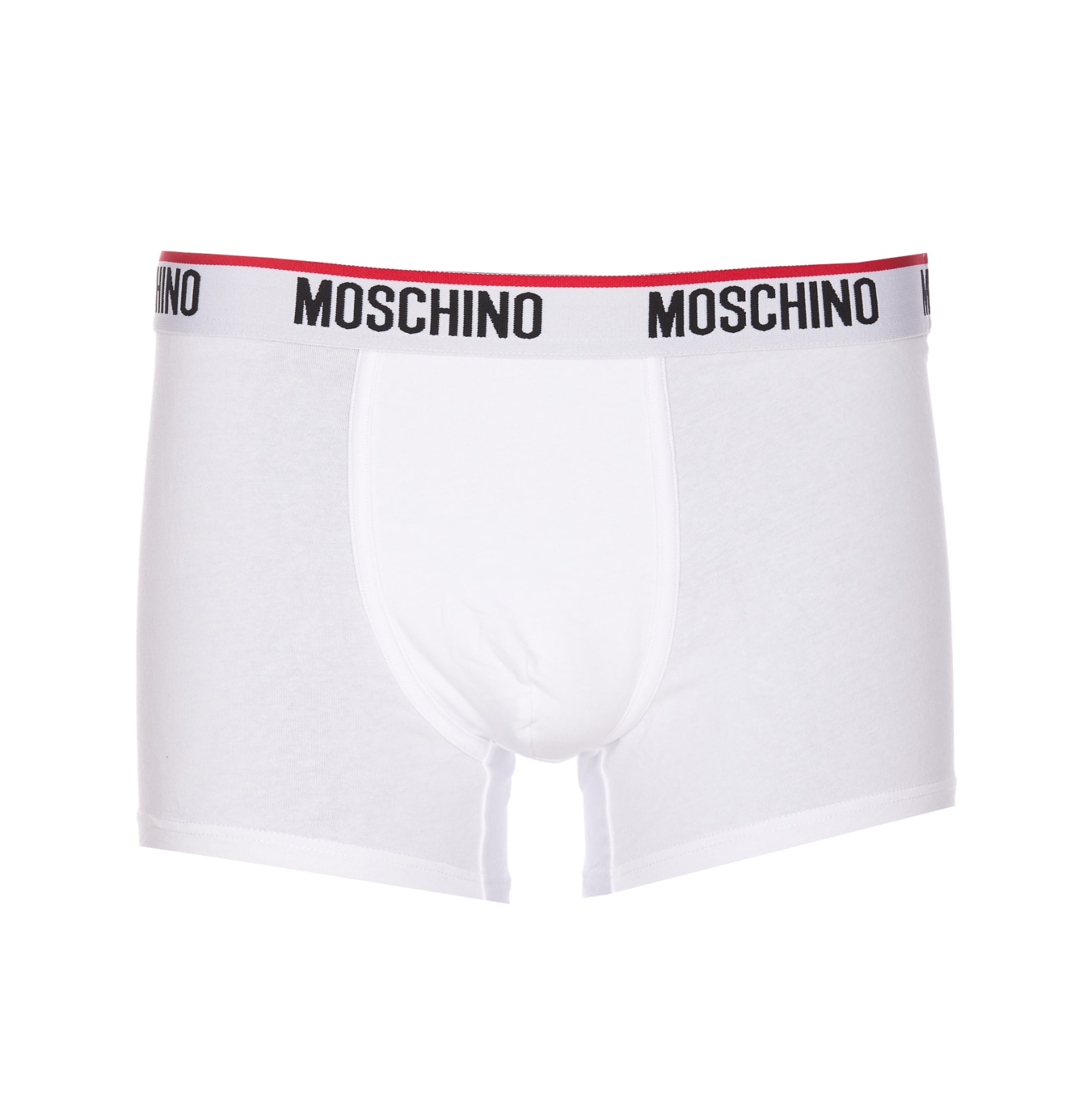 Moschino Logo Band Bipack Boxer In White