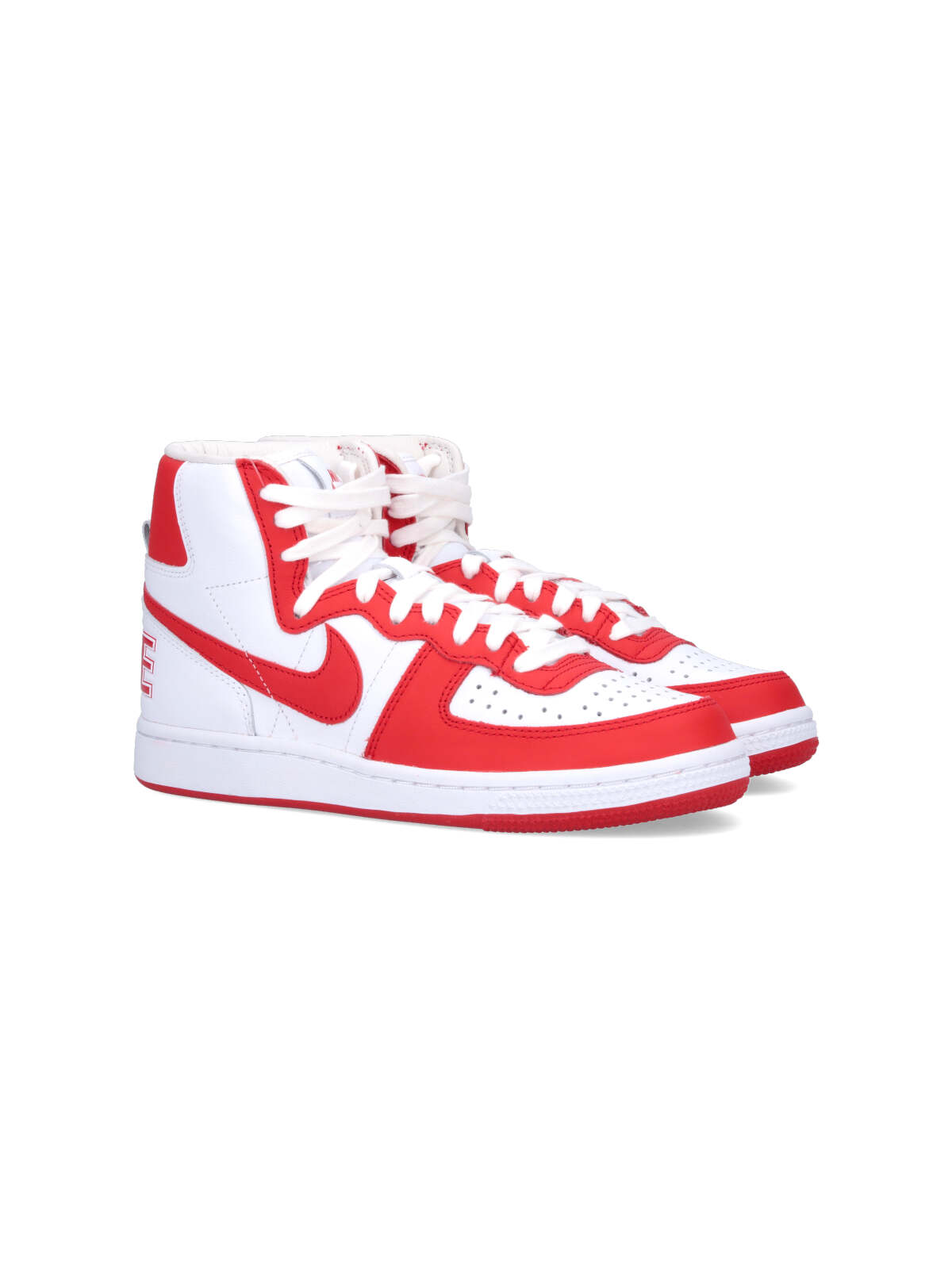 Shop Comme Des Garçons Homme Deux X Nike Terminator High Sneakers In Red