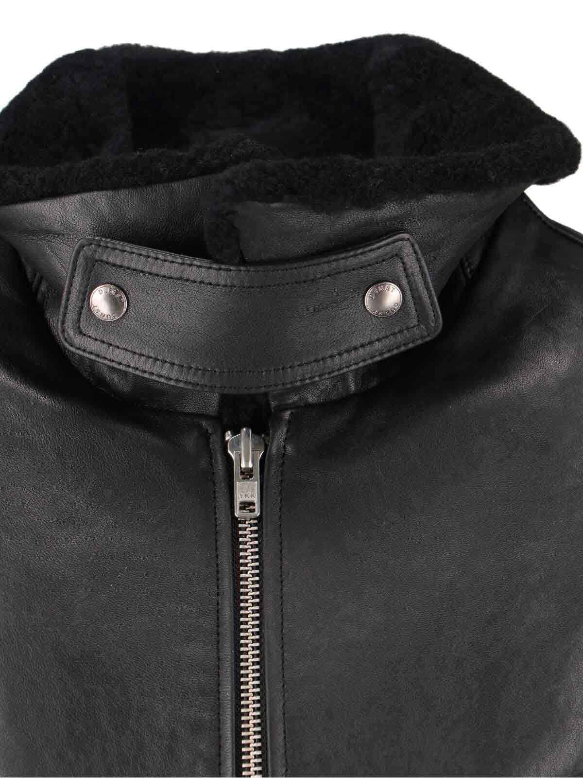 Dunst Lamb Leather Jacket In Black