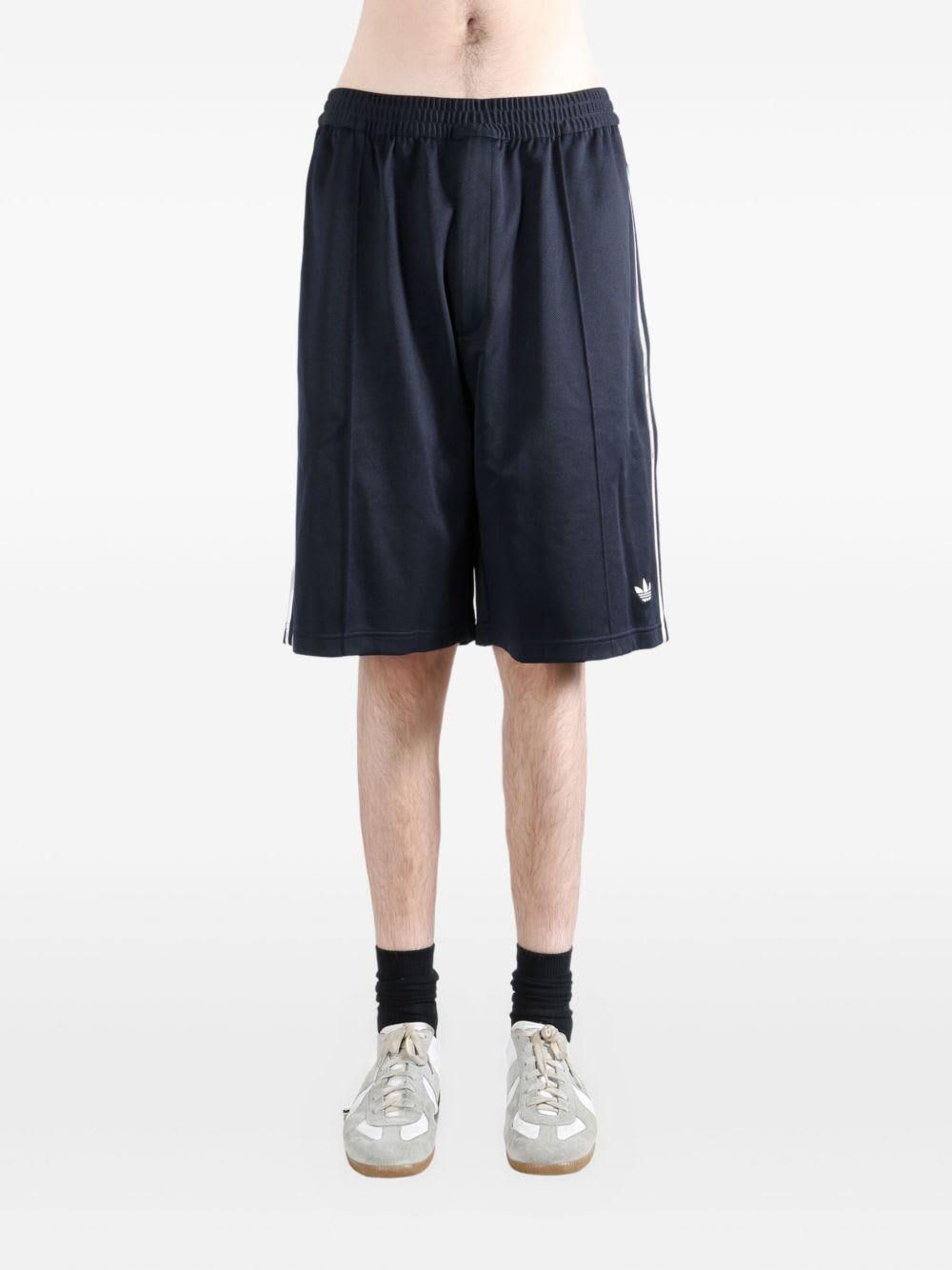 Adidas Originals By Wales Bonner Navy Cotton Blend Bermuda Shorts In Blue