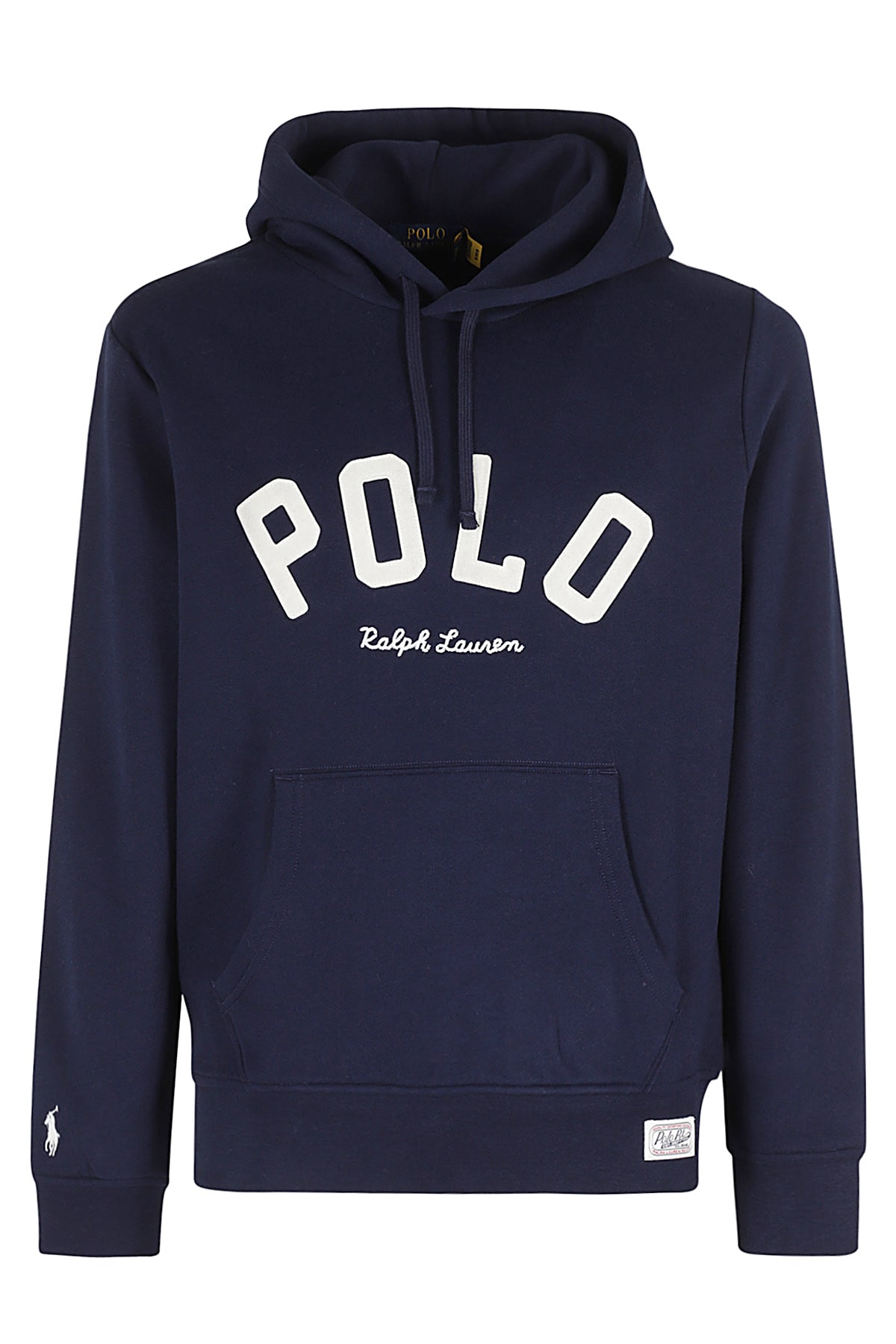 Shop Polo Ralph Lauren Hoodie Logo In Cruise Navy