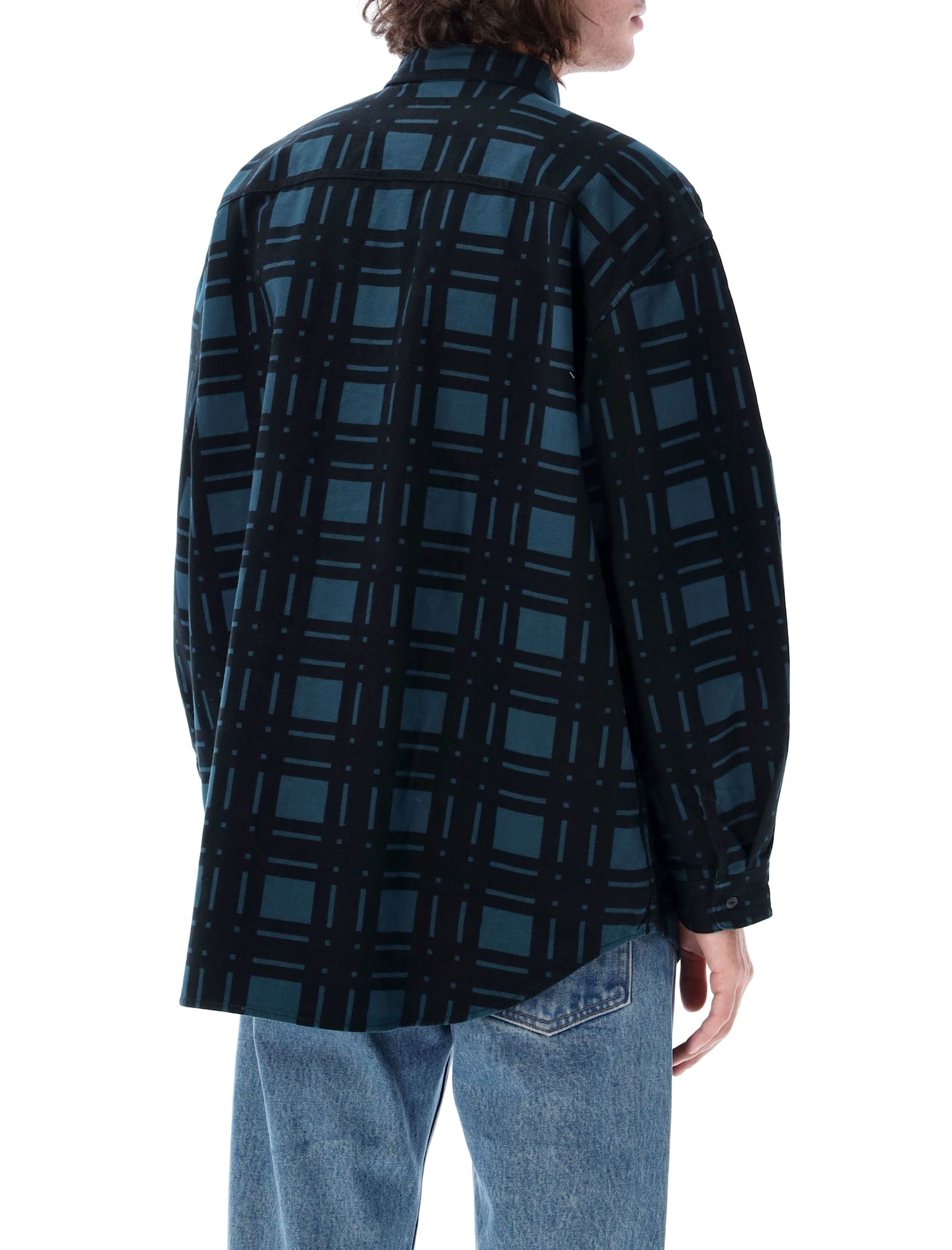 Shop Levi's Woven Long Sleeve Shirt In Black Pond Plaid