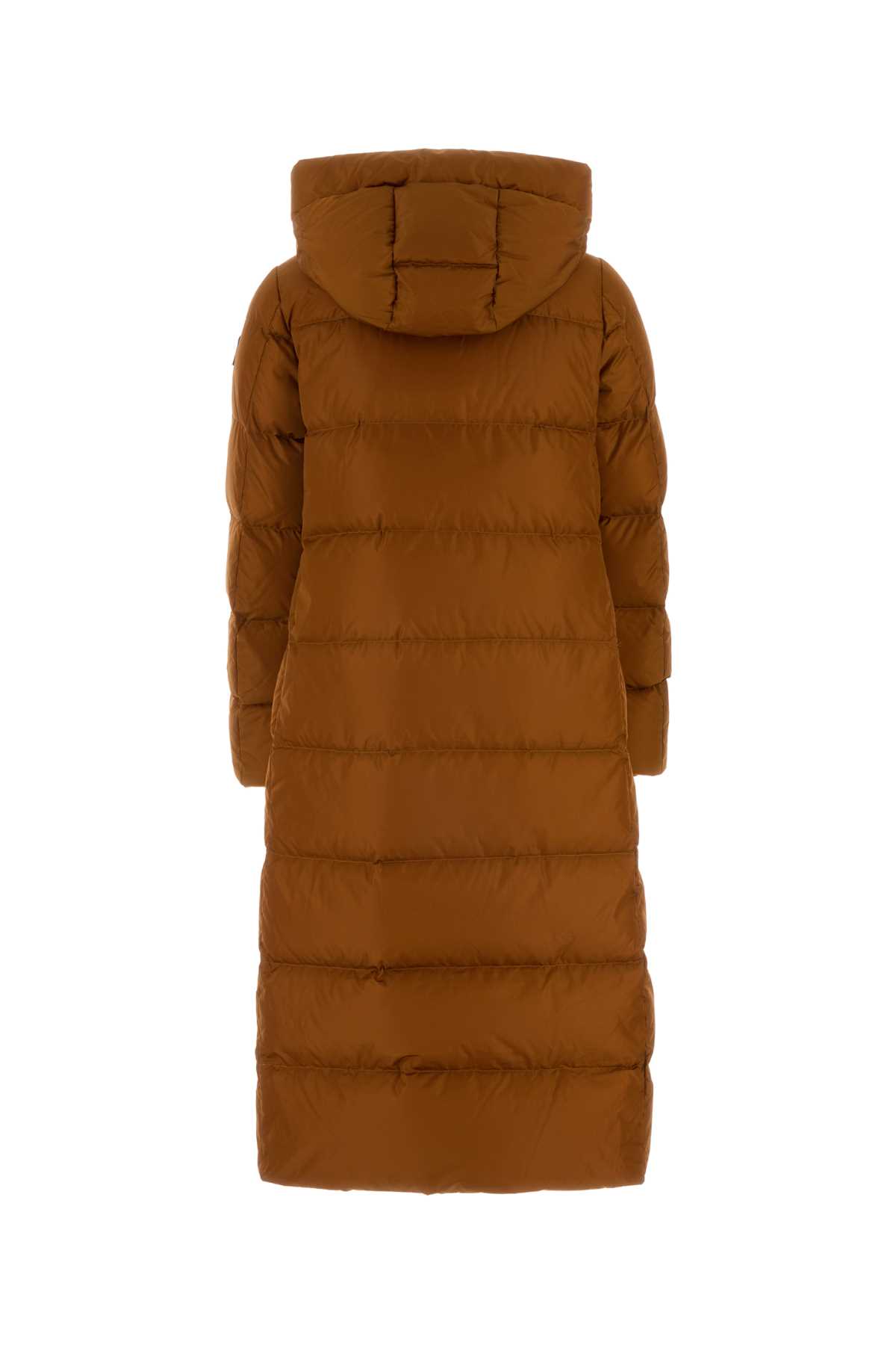 Shop Refrigiwear Dark Orange Nylon Carol Down Jacket In Ginger