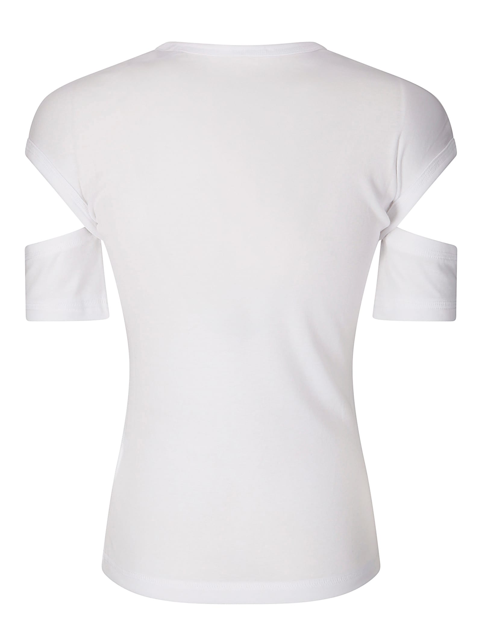 Helmut Lang Slash Shrunken T.sof In Optic White